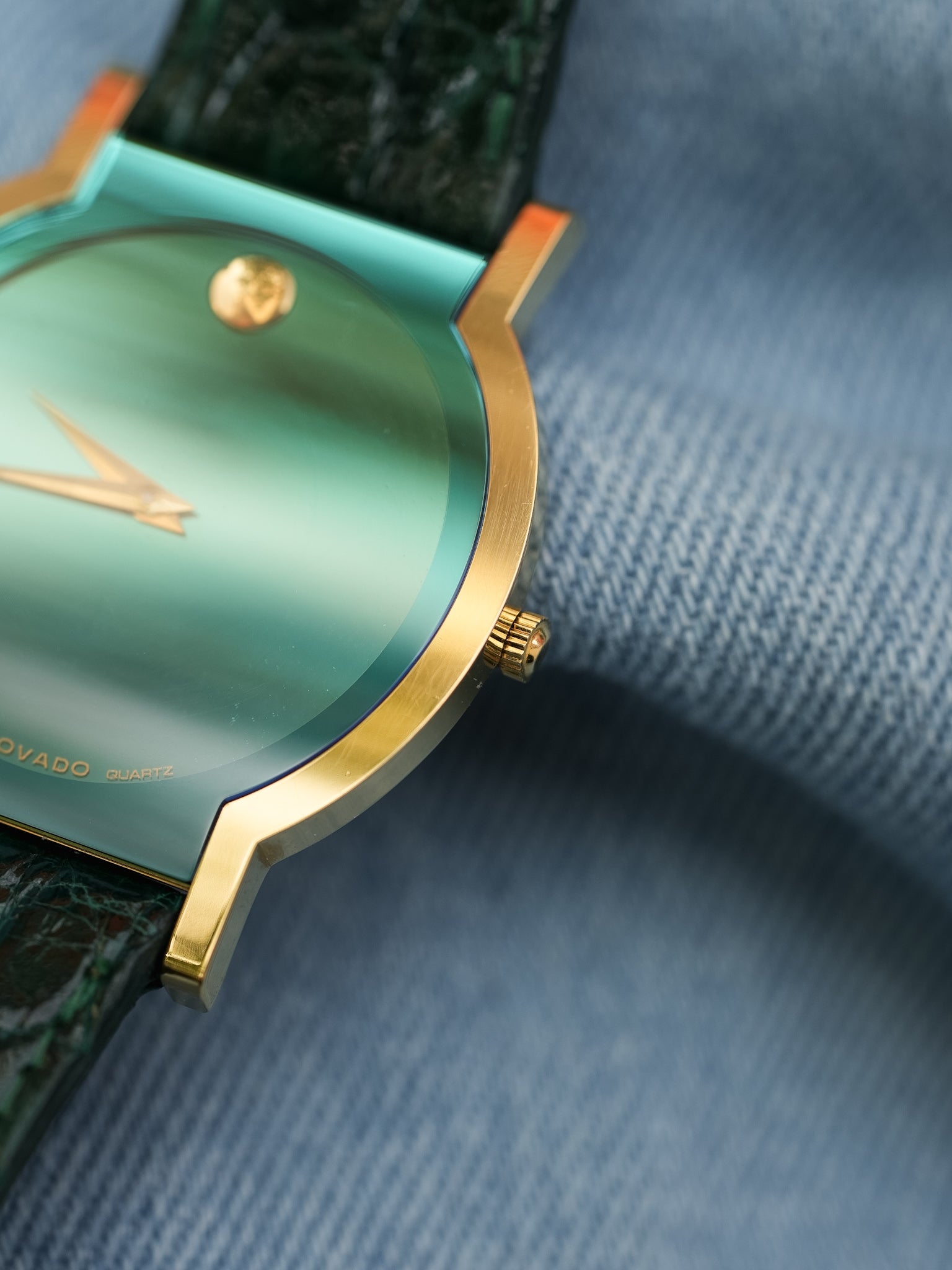 Movado - Museum MoMa Rare Vert - NOS - 1990s - Atelier Victor - Vintage Shop
