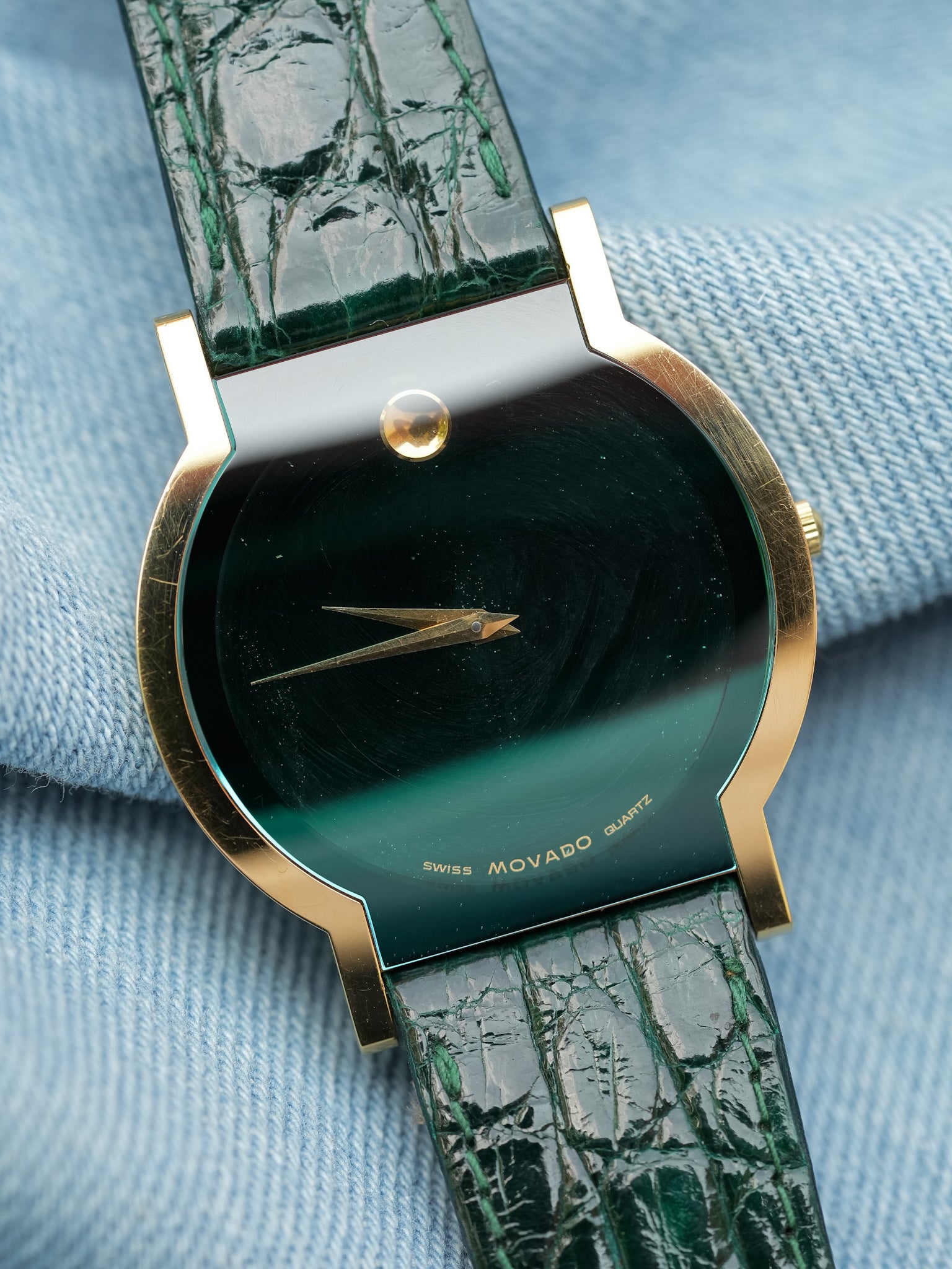 Movado - Museum MoMa Rare Vert - NOS - 1990s - Atelier Victor - Vintage Shop