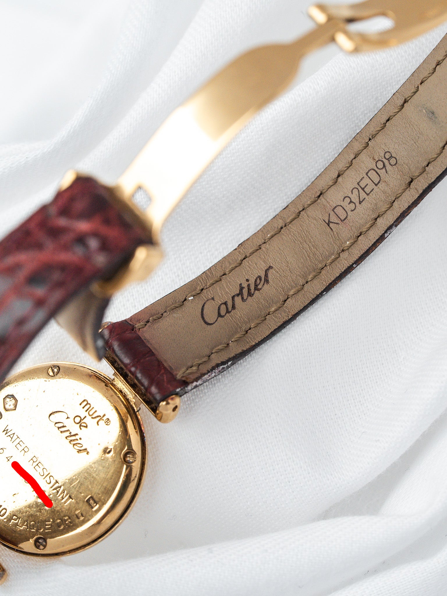 Must von Cartier Colisée Vermeil — Römisches Zifferblatt (1990s)