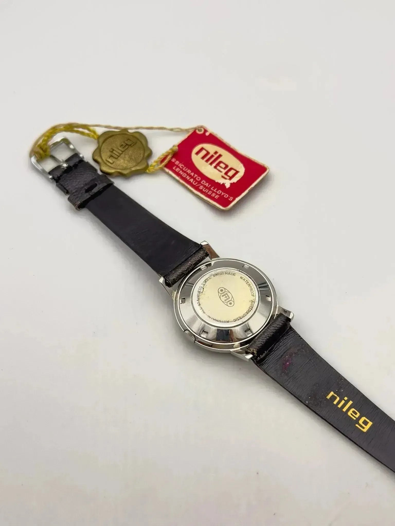 Nileg - Acier Cadran Panoramique - NOS - 1980s - Atelier Victor