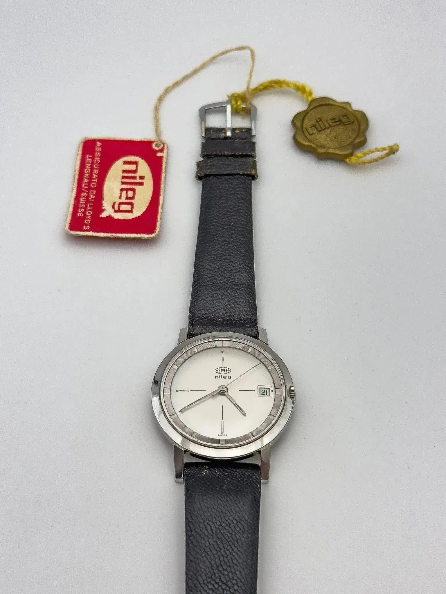 Nileg - Grey Dial NOS - 1980s - Atelier Victor - Vintage Shop