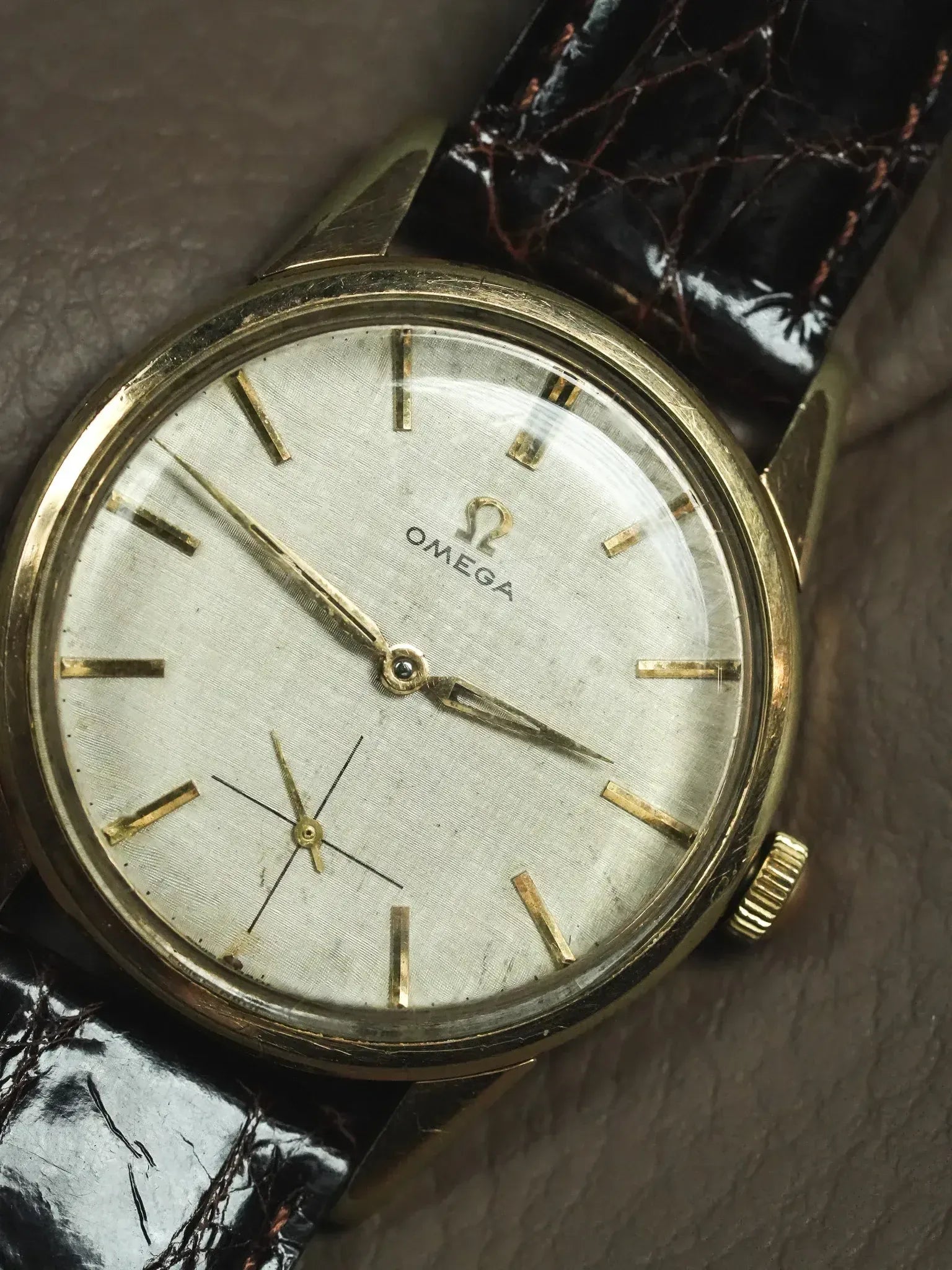 Omega - 14391-6 Plaqué or cadran lin - 1961 - Atelier Victor