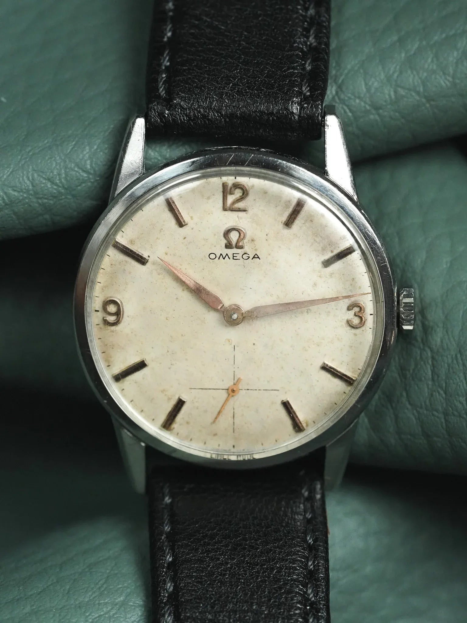 Omega - 14613-2 Calatrava Patiné Index Rose - 1959 - Atelier Victor