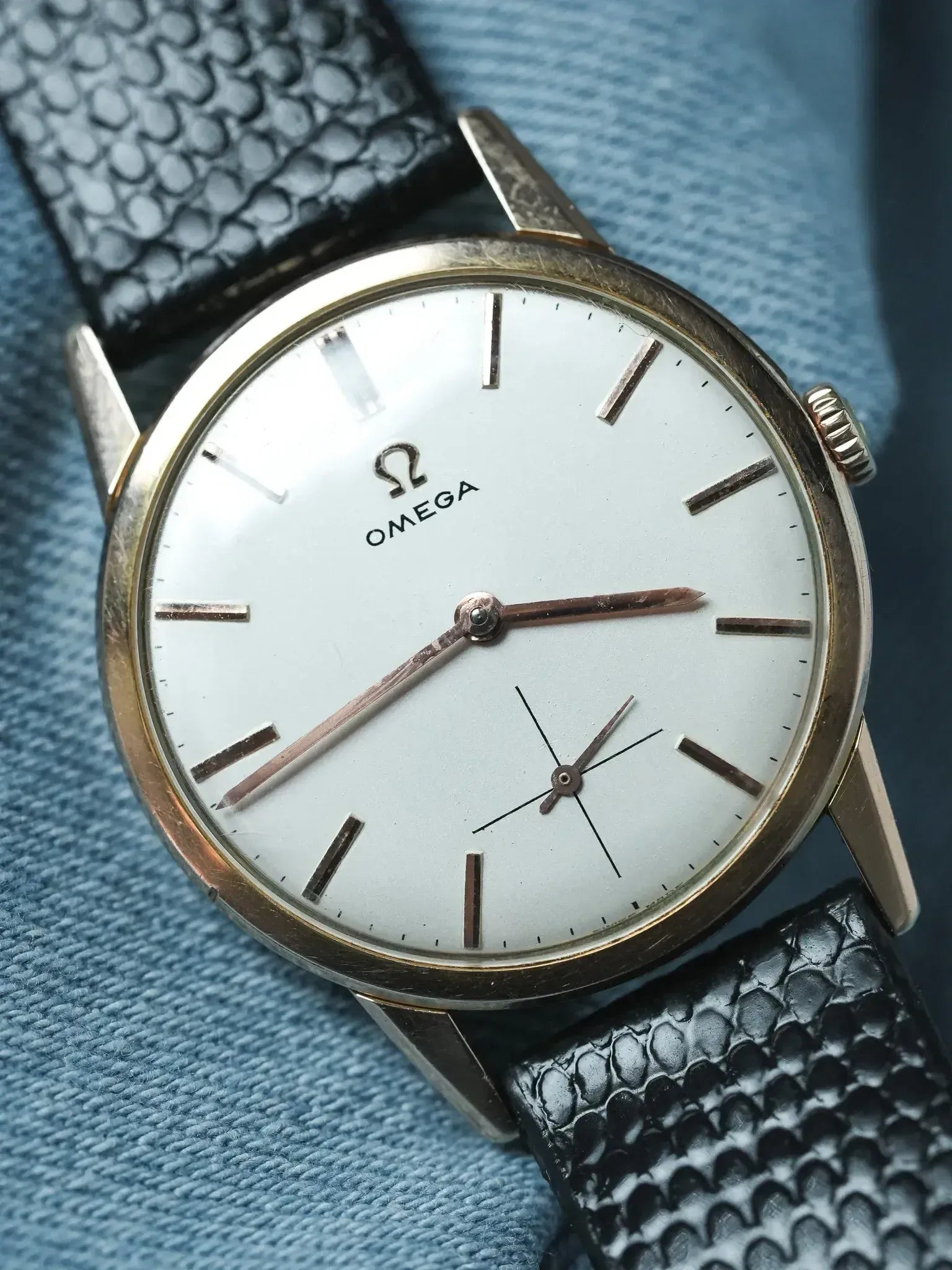 Omega - 14713-62 Montre habillée en plaqué or rose petite-seconde - 1961 - Atelier Victor