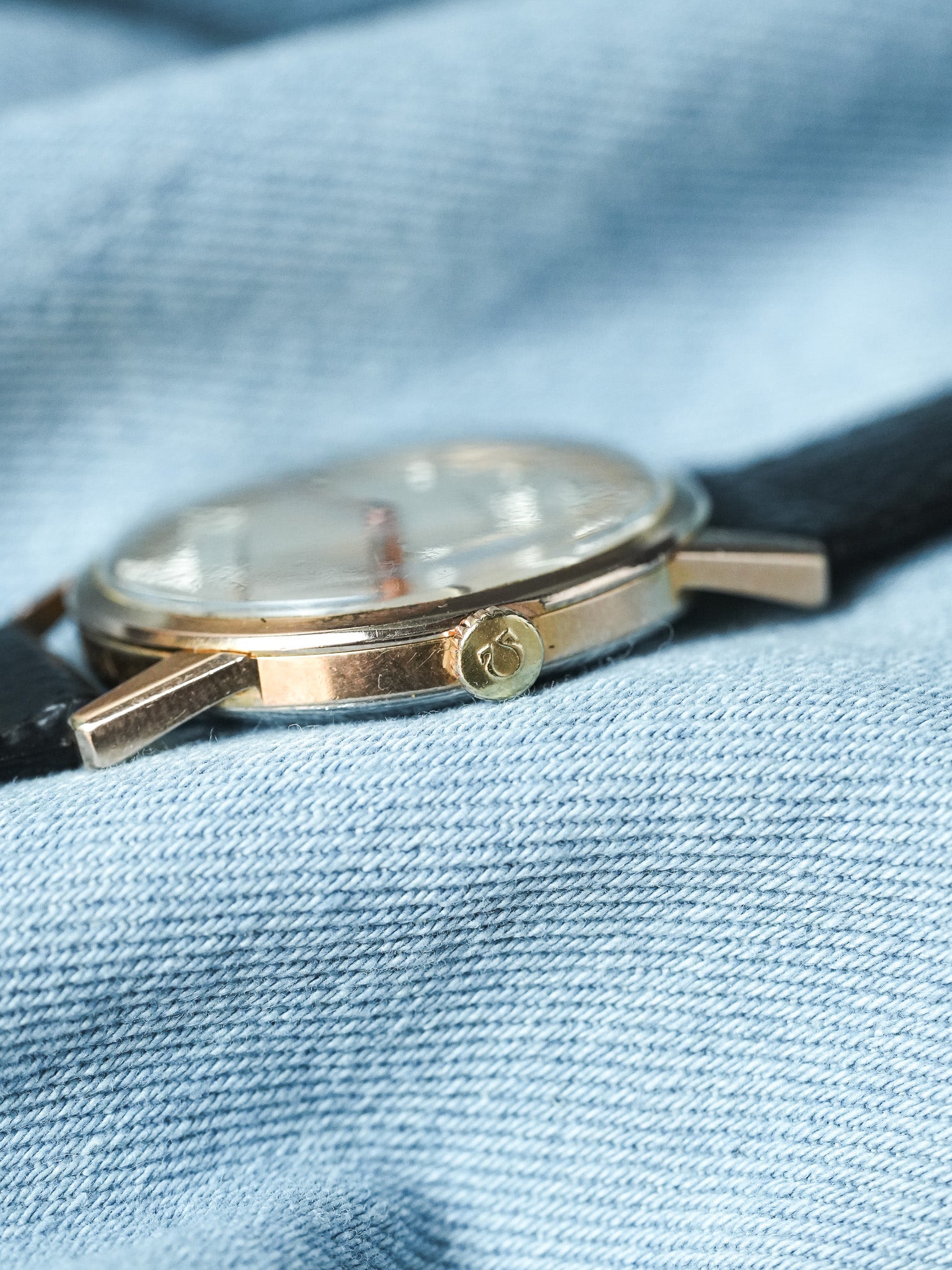 Omega - 14713-62 Montre habillée en plaqué or rose petite-seconde - 1961 - Atelier Victor - Vintage Shop