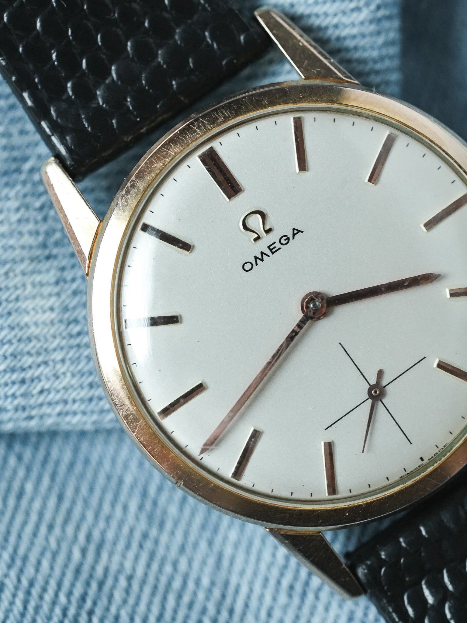 Omega - 14713-62 Montre habillée en plaqué or rose petite-seconde - 1961 - Atelier Victor - Vintage Shop