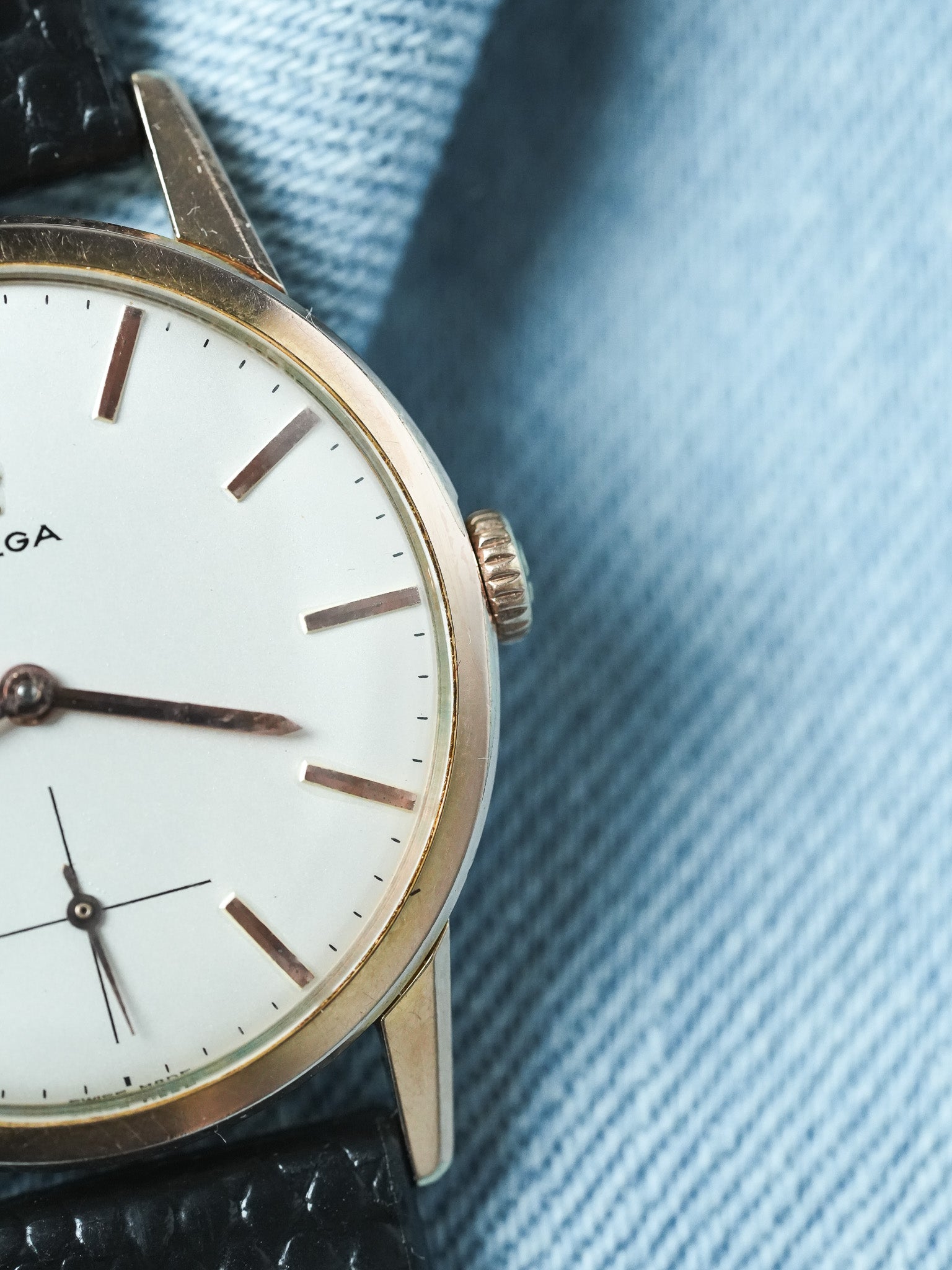 Omega - 14713-62 Montre habillée en plaqué or rose petite-seconde - 1961 - Atelier Victor - Vintage Shop
