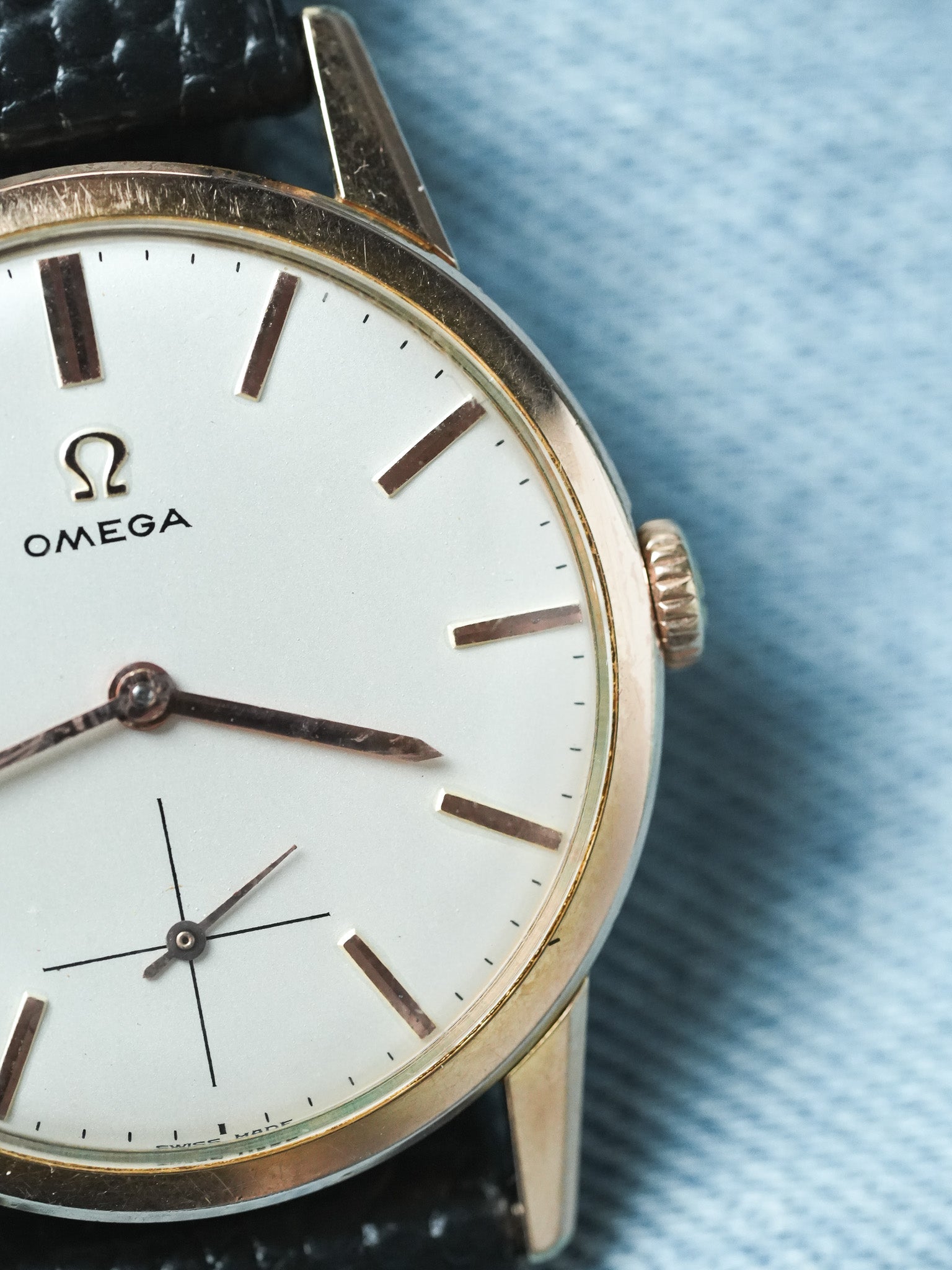 Omega - 14713-62 Montre habillée en plaqué or rose petite-seconde - 1961 - Atelier Victor - Vintage Shop