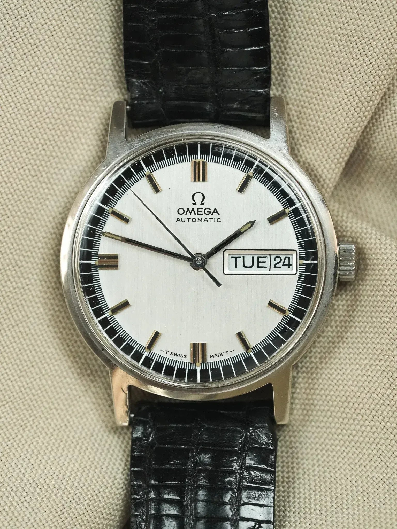 Omega - 166.0140 Daydate Cadran Acier Noir - 1970 - Atelier Victor