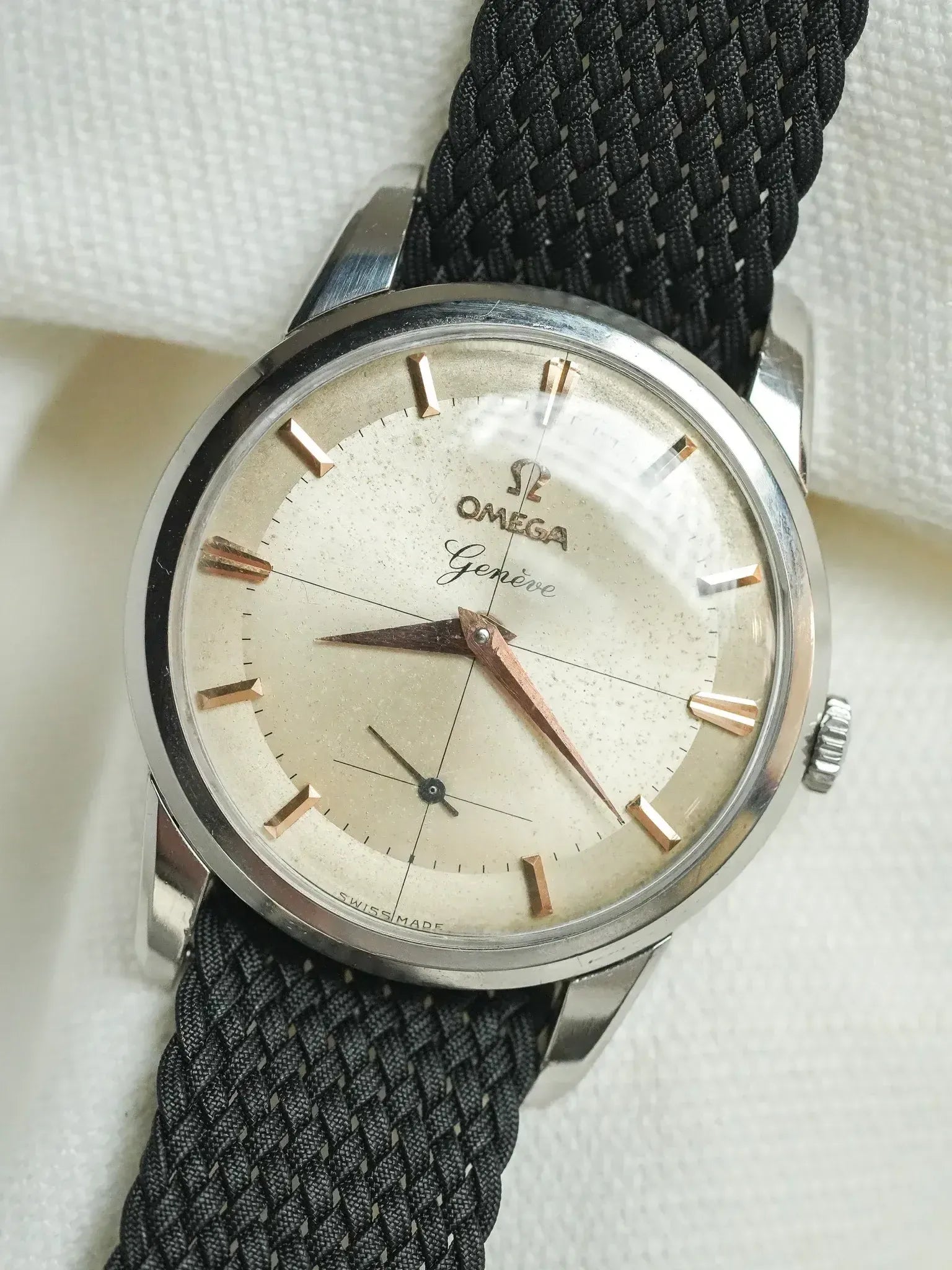 Omega - 2903-61 Genève Crosshair Index Or Rose - 1961 - Atelier Victor