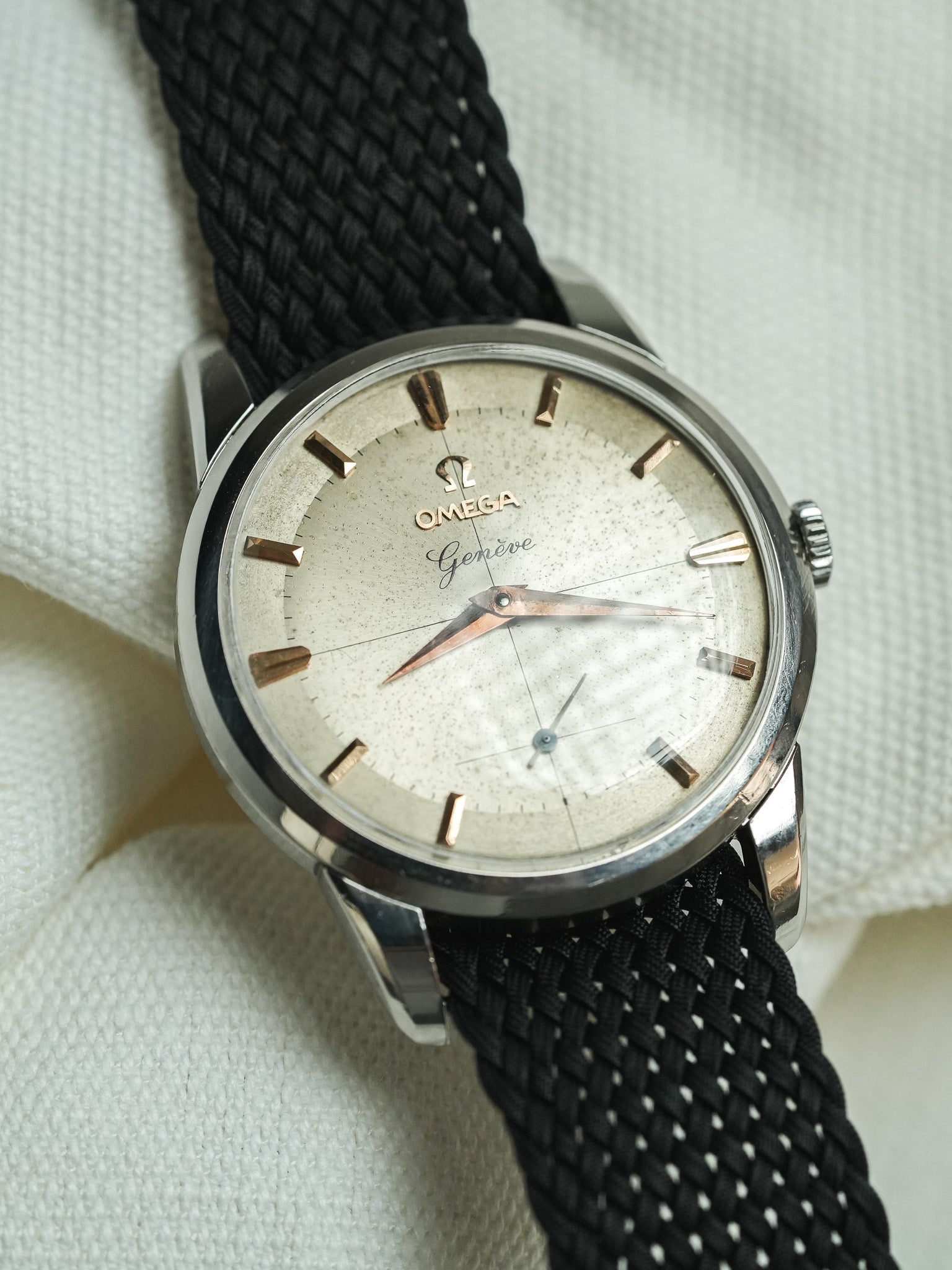 Omega - 2903-61 Genève Crosshair Index Or Rose - 1961 - Atelier Victor - Vintage Shop