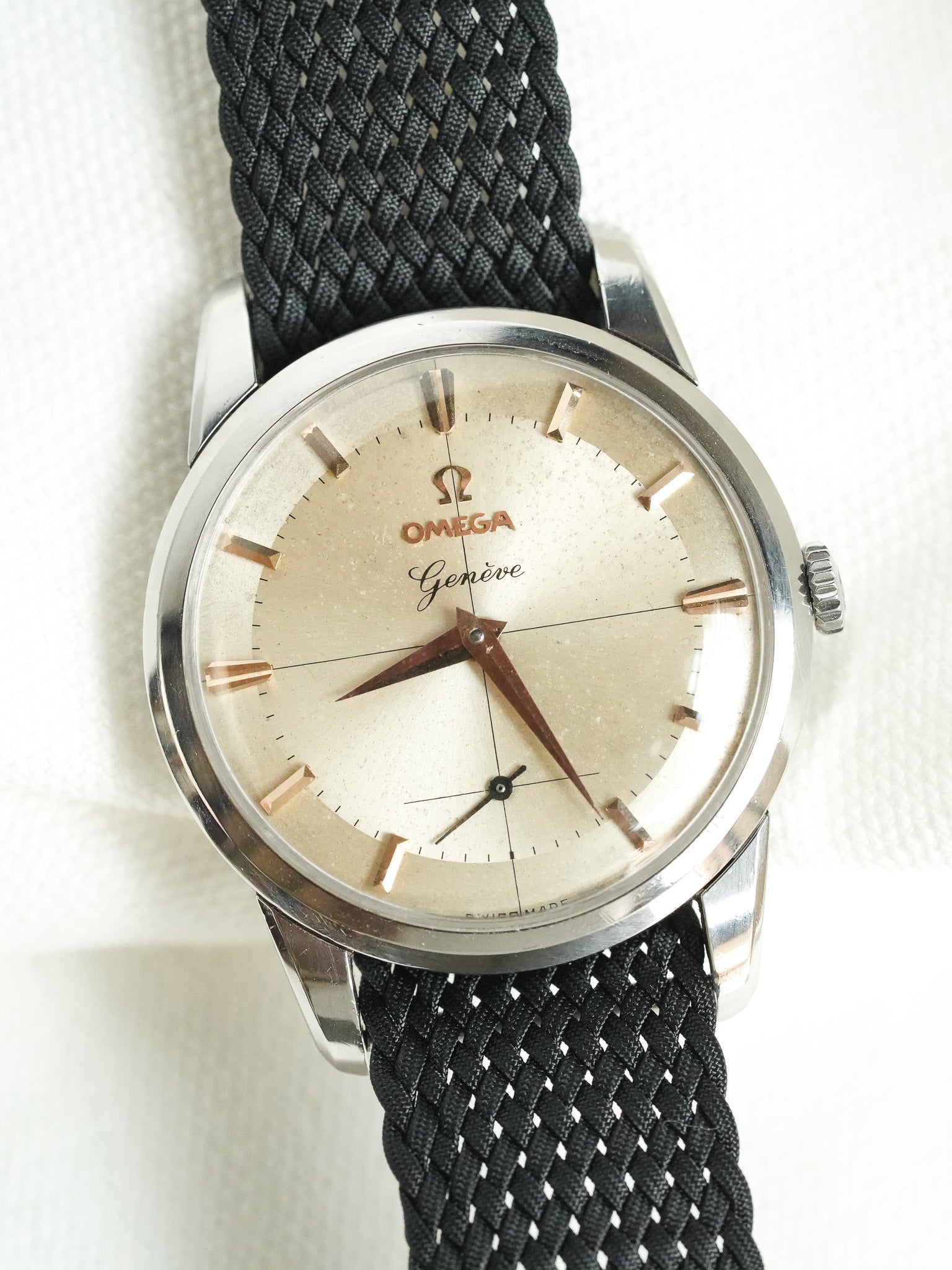 Omega - 2903-61 Genève Crosshair Index Or Rose - 1961 - Atelier Victor - Vintage Shop