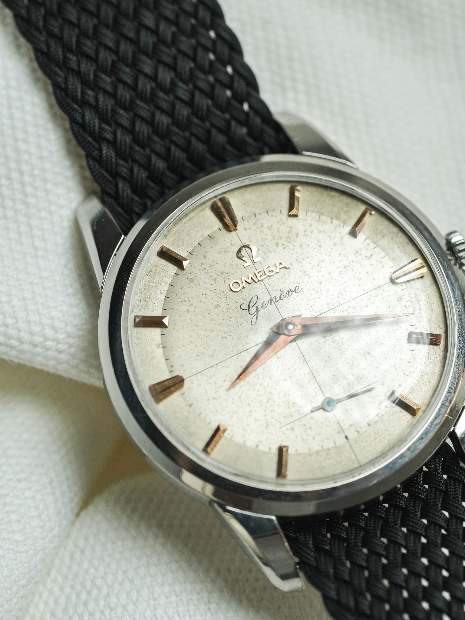 Omega - 2903-61 Genève Crosshair Index Or Rose - 1961 - Atelier Victor - Vintage Shop