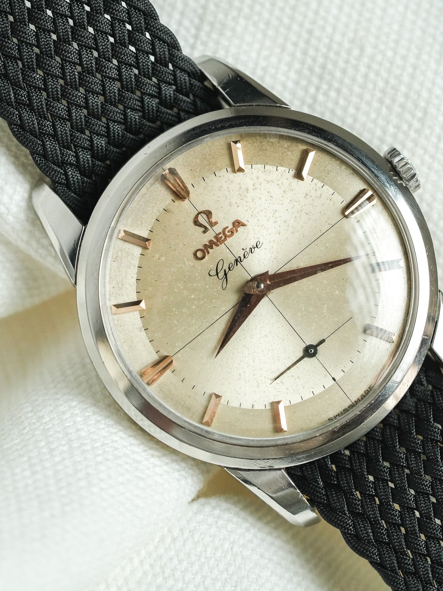 Omega - 2903-61 Genève Crosshair Index Or Rose - 1961 - Atelier Victor - Vintage Shop