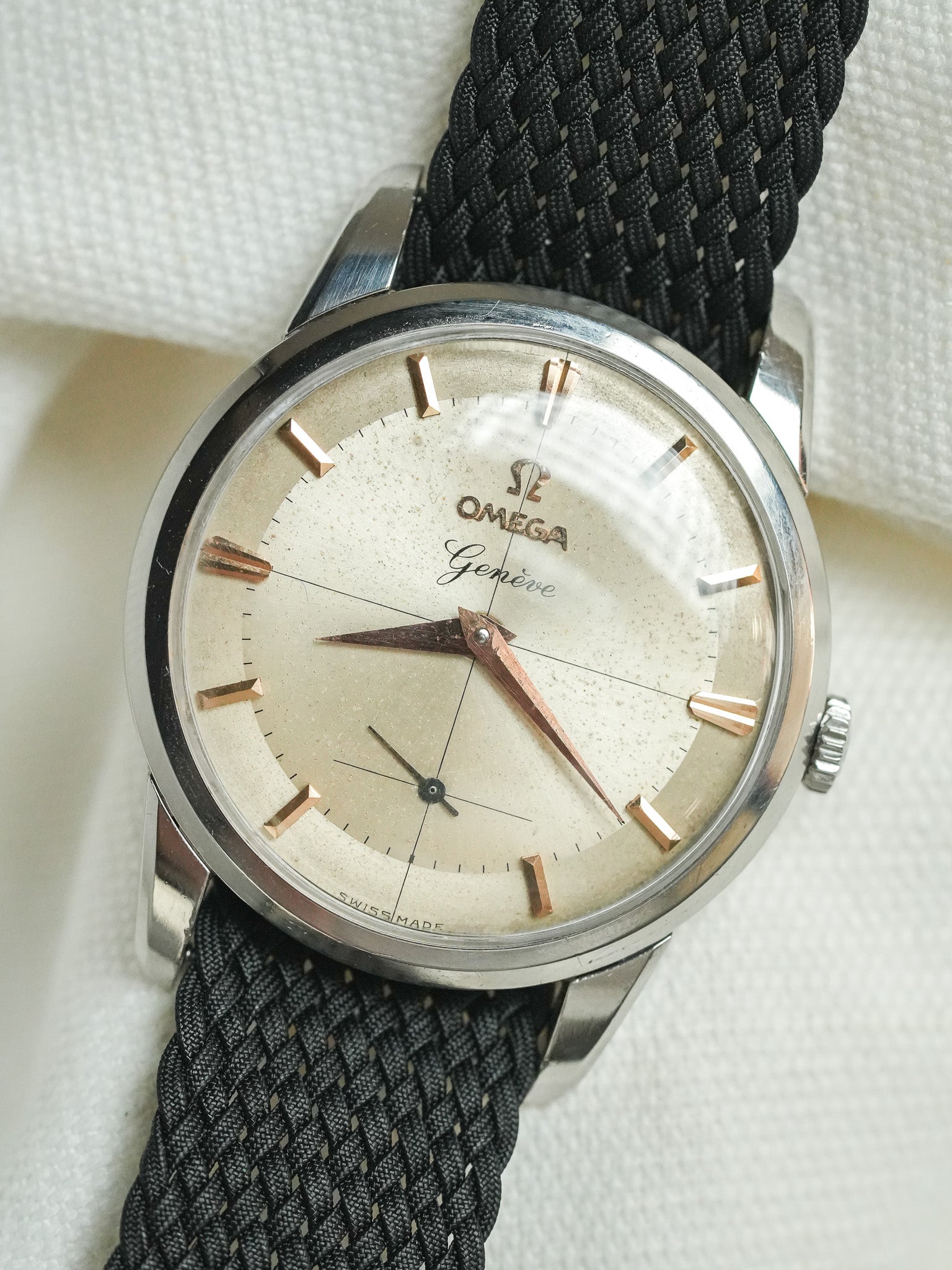 Omega - 2903-61 Genève Crosshair Index Or Rose - 1961 - Atelier Victor - Vintage Shop