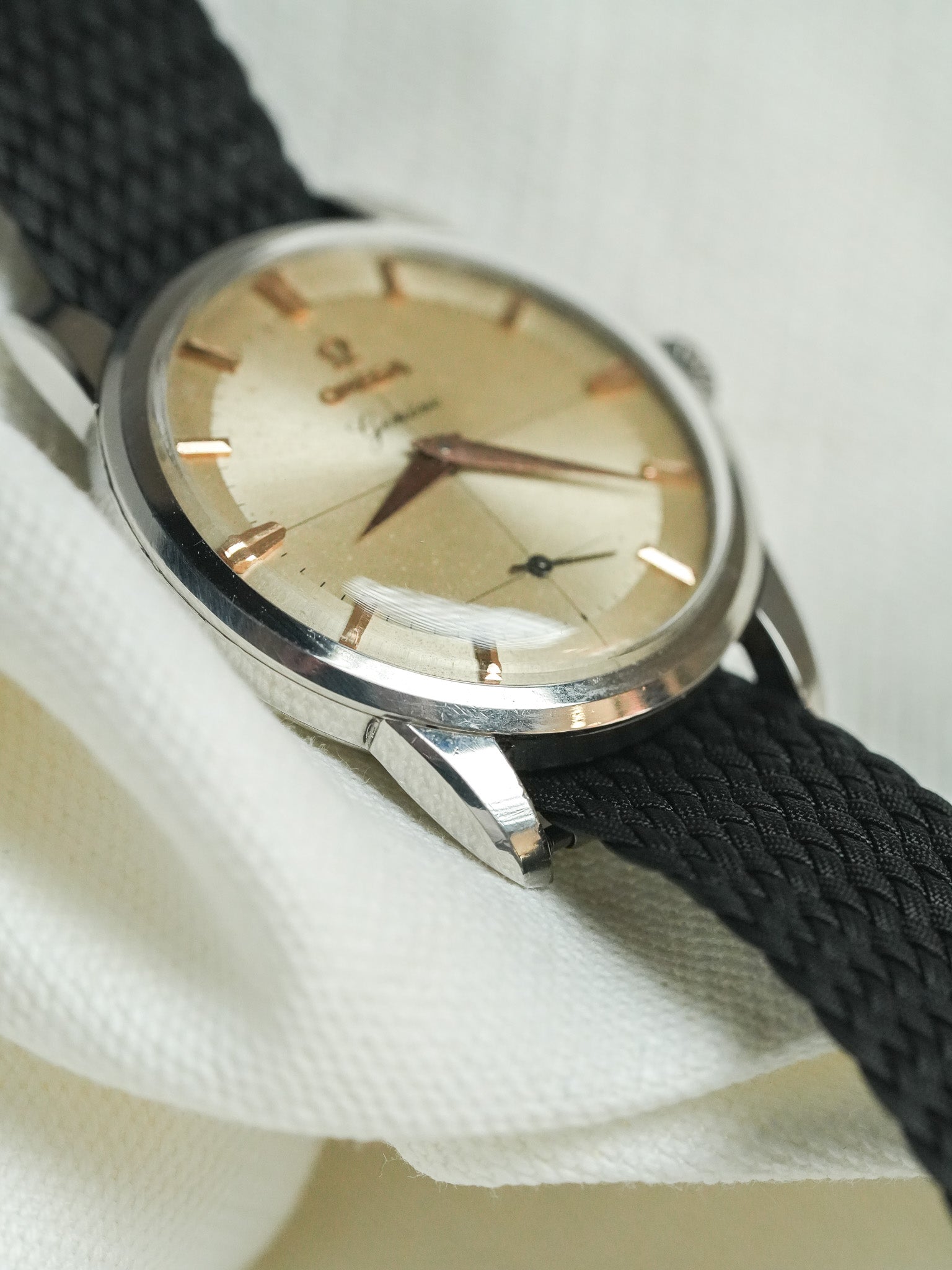 Omega - 2903-61 Genève Crosshair Index Or Rose - 1961 - Atelier Victor - Vintage Shop
