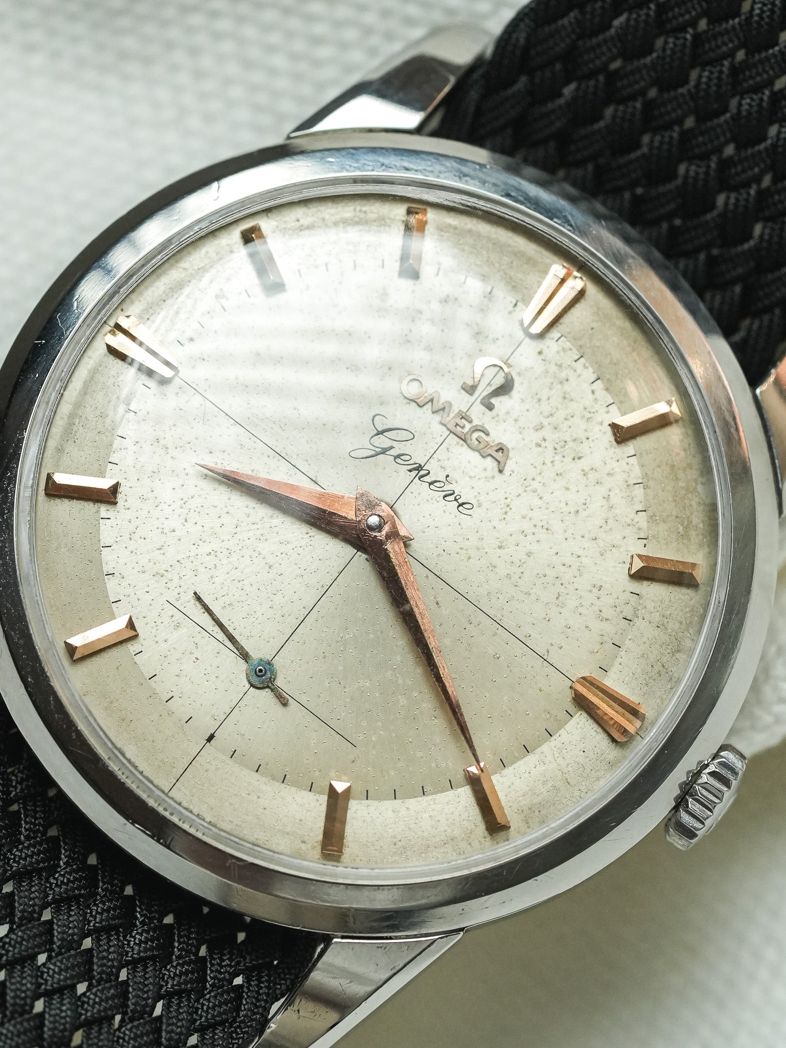 Omega - 2903-61 Genève Crosshair Index Or Rose - 1961 - Atelier Victor - Vintage Shop