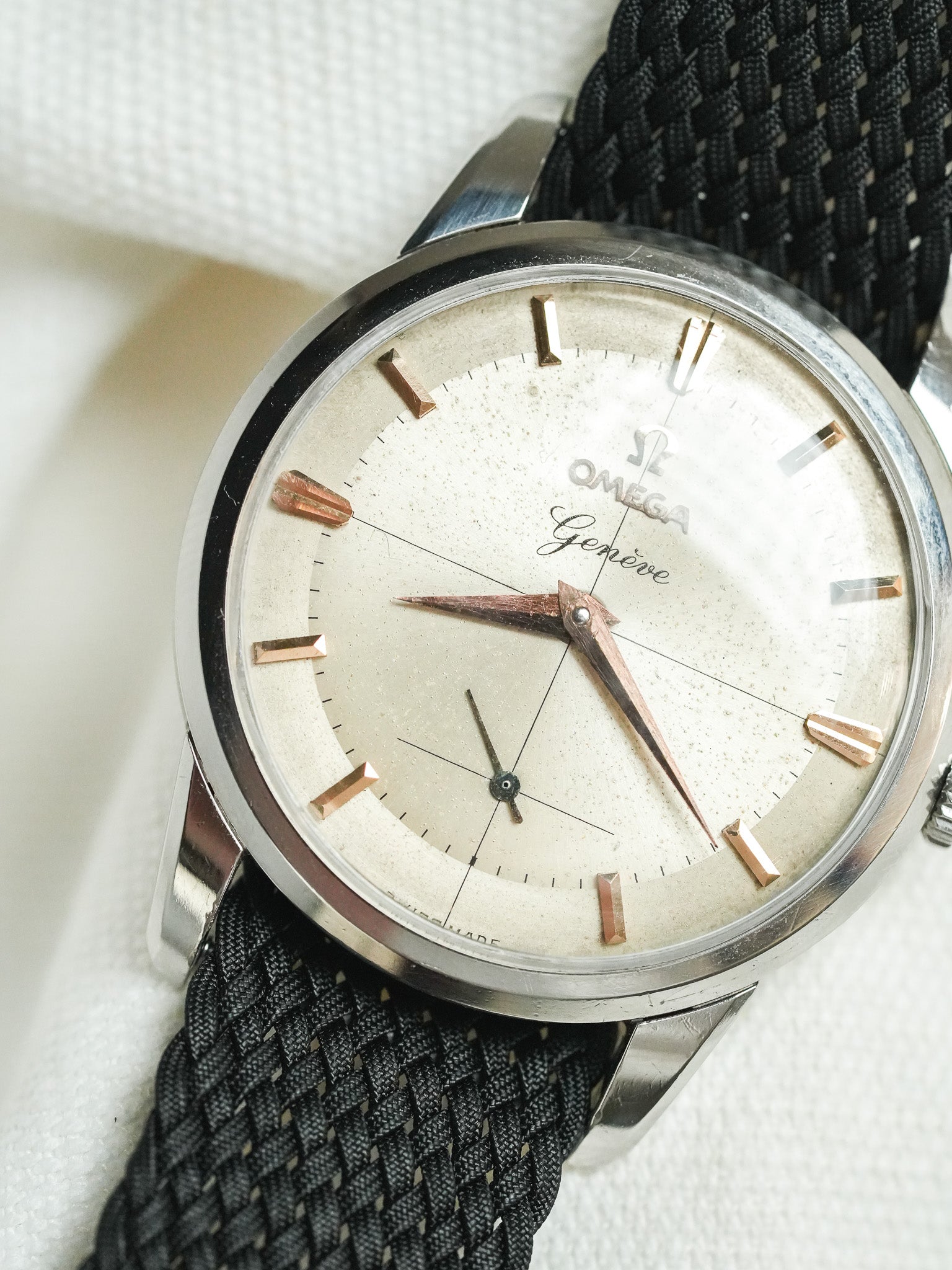 Omega - 2903-61 Genève Crosshair Index Or Rose - 1961 - Atelier Victor - Vintage Shop