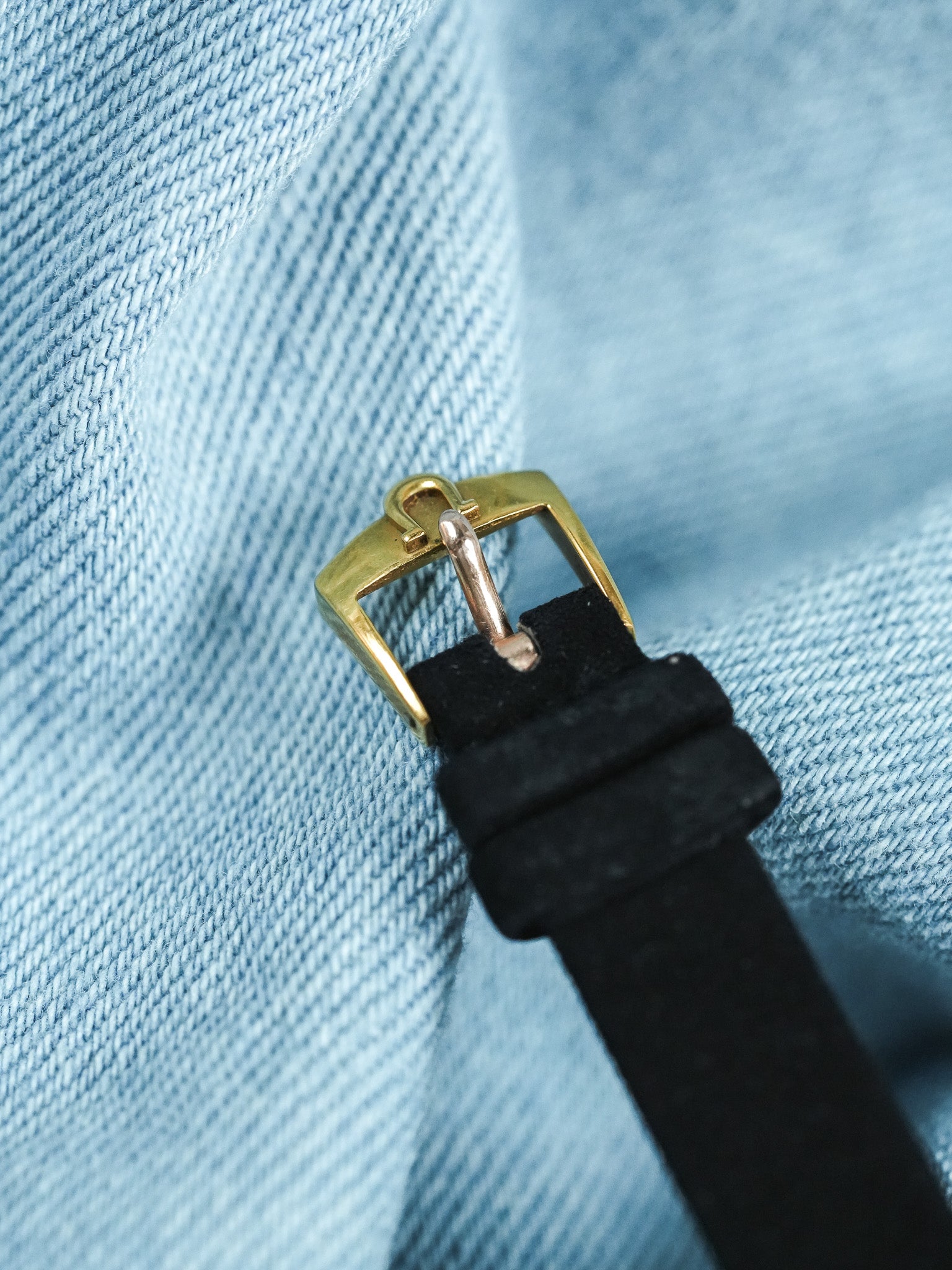 Omega - 541.003 Mini Montre habillée index Or rose Onyx - 1966 - Atelier Victor - Vintage Shop