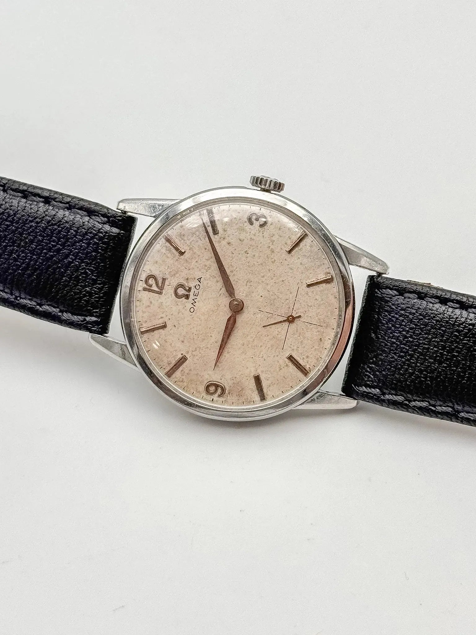 Omega - Calatrava Patiné Index Rose - 1959 - Atelier Victor - Vintage Shop