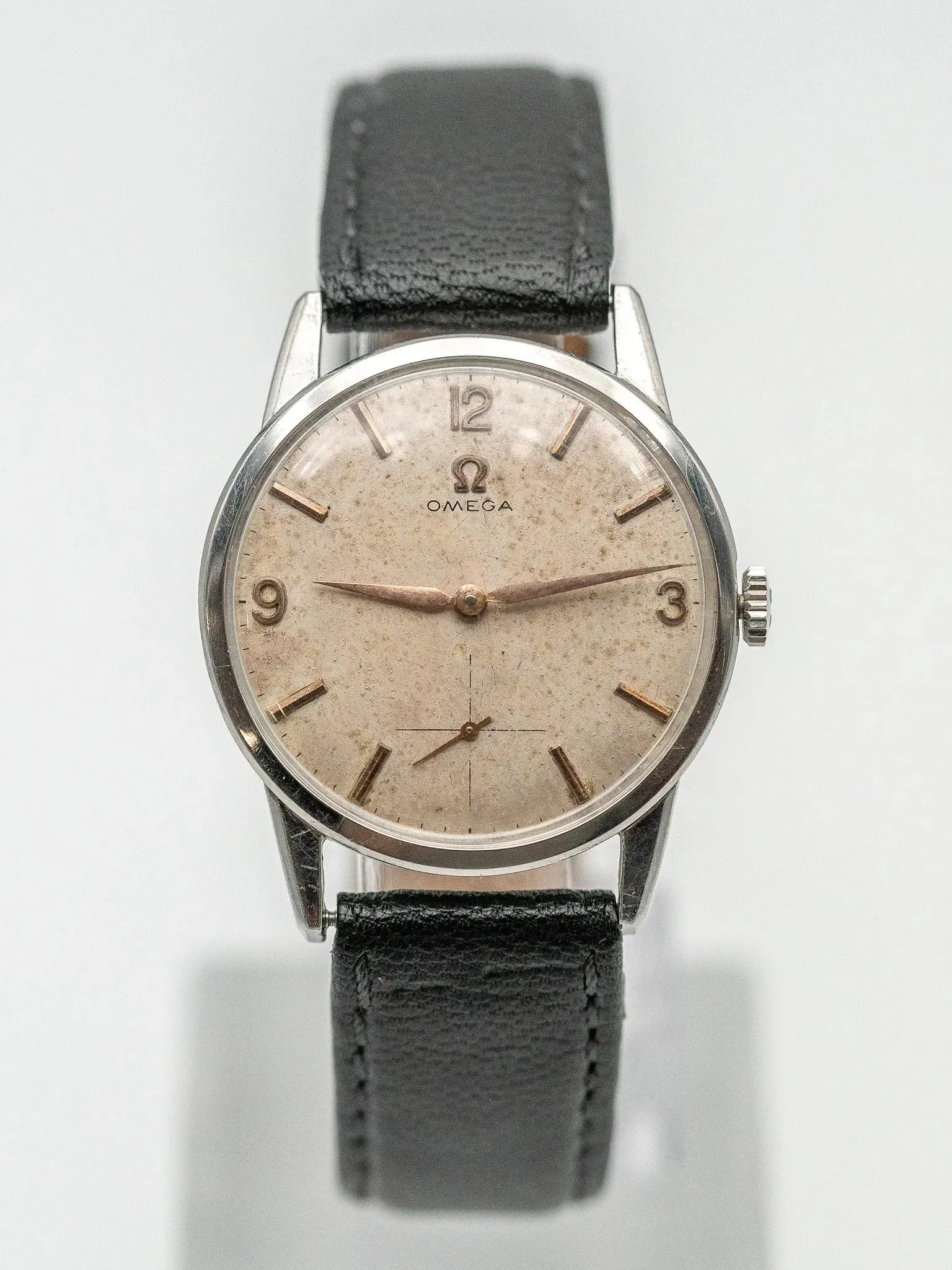 Omega - Calatrava Patiné Index Rose - 1959 - Atelier Victor - Vintage Shop
