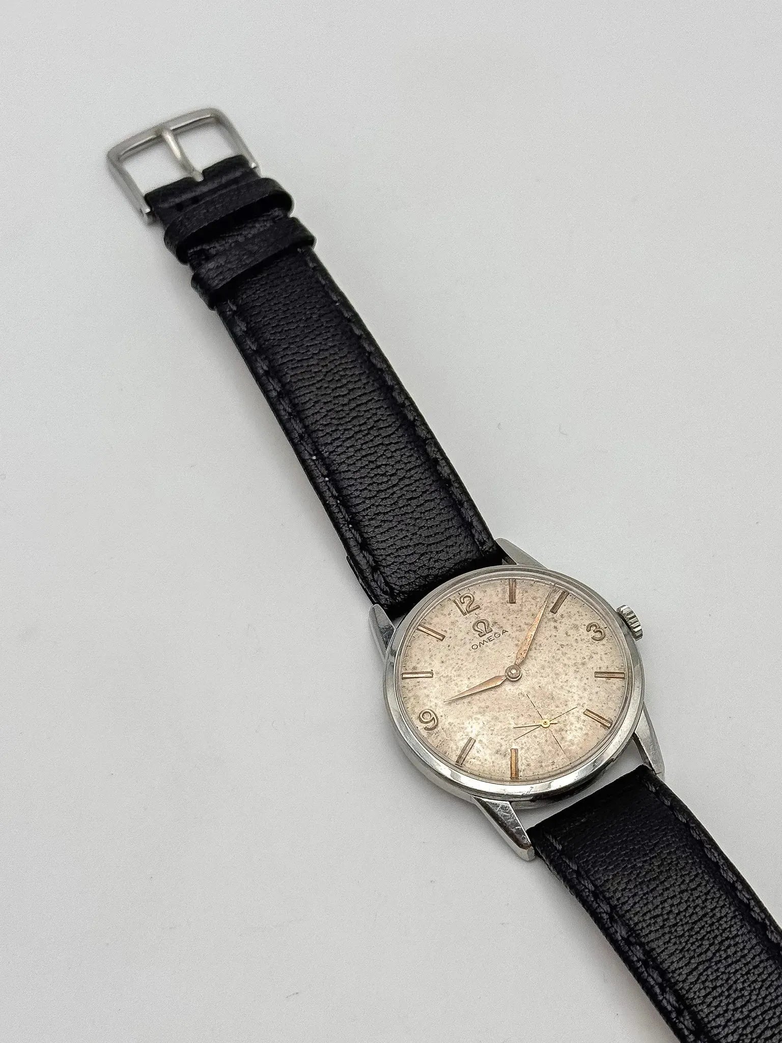 Omega - Calatrava Patiné Index Rose - 1959 - Atelier Victor - Vintage Shop