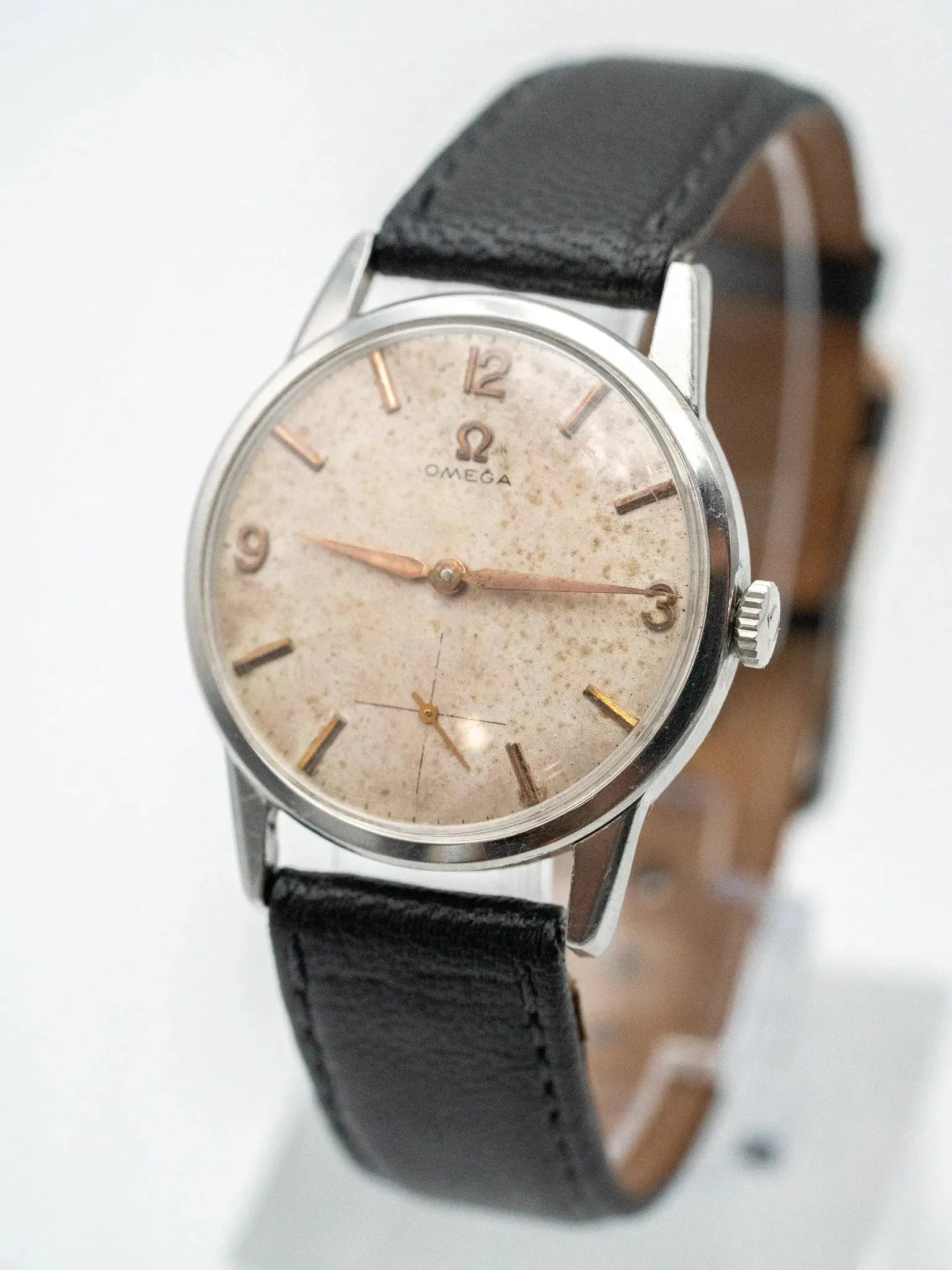 Omega - Calatrava Patiné Index Rose - 1959 - Atelier Victor - Vintage Shop