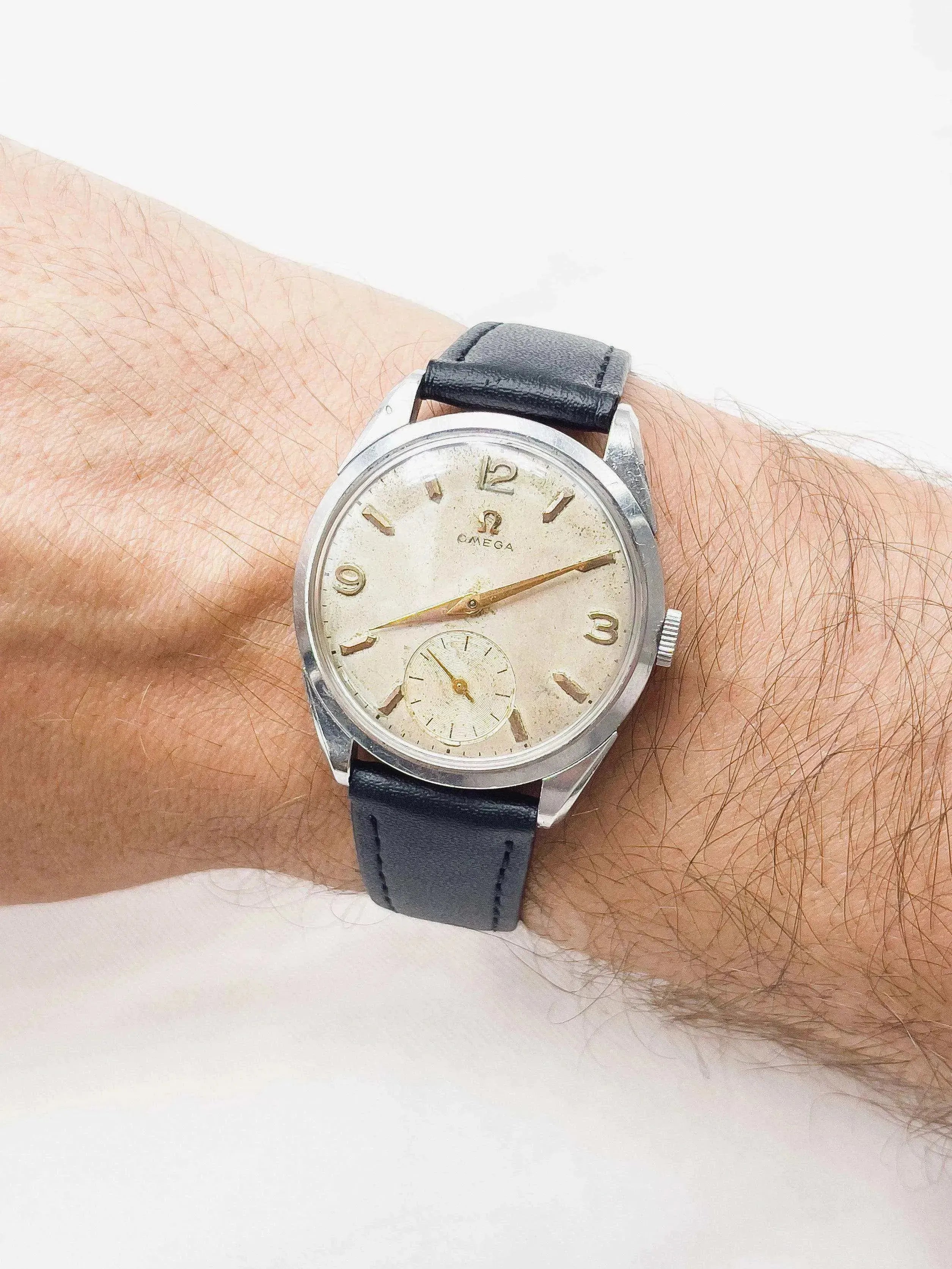 Omega - Calatrava Patine Petite-seconde index or rose - 1956 - Atelier Victor