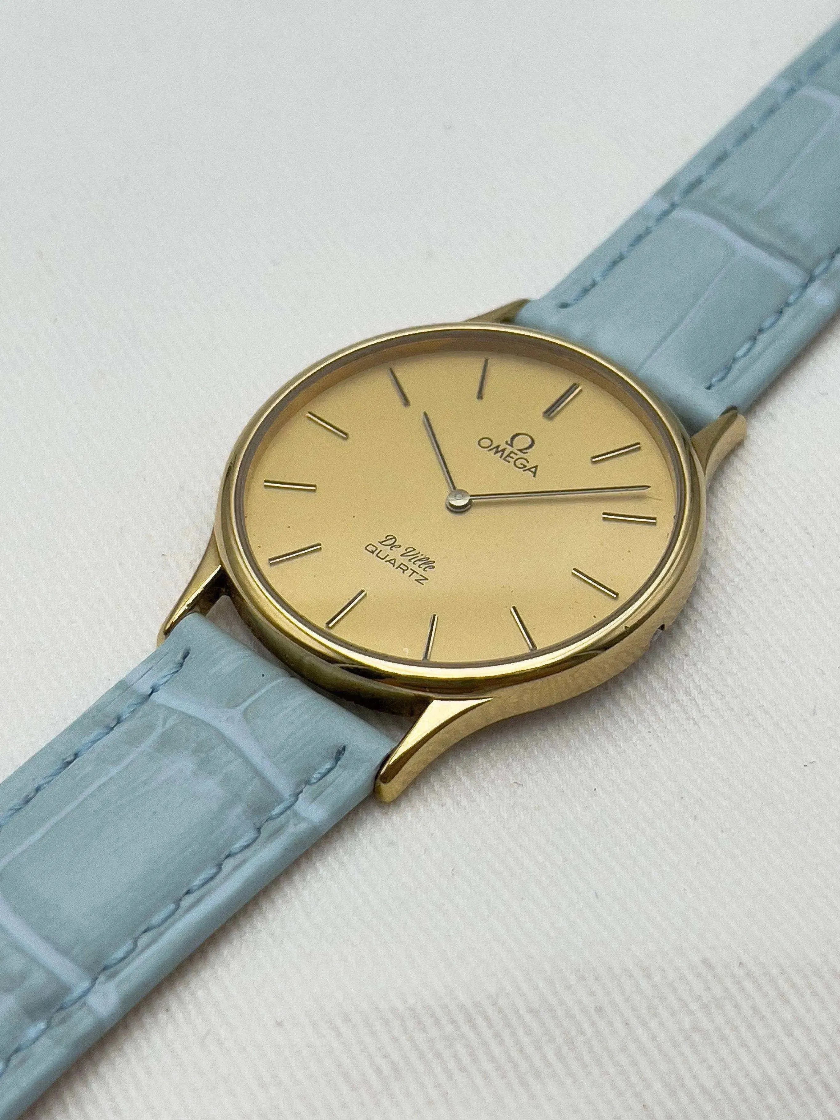 Omega - Circle Gold / Blue - 1970’s - Atelier Victor Paris - Vintage Watch Shop Dubai