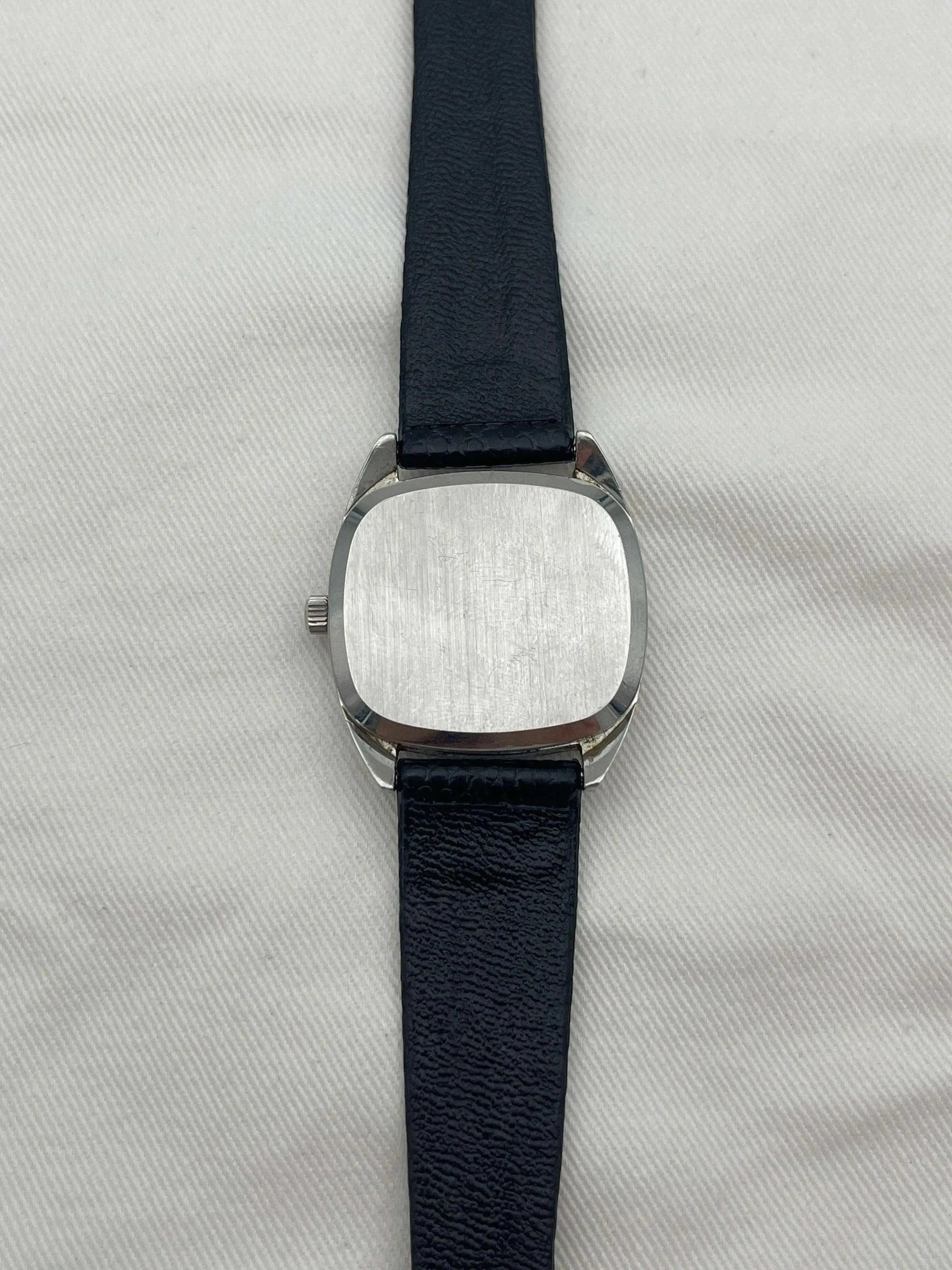 Omega - Constellation Black Quartz - 1975 + bracelet lézard + coursier - Atelier Victor - Vintage Shop
