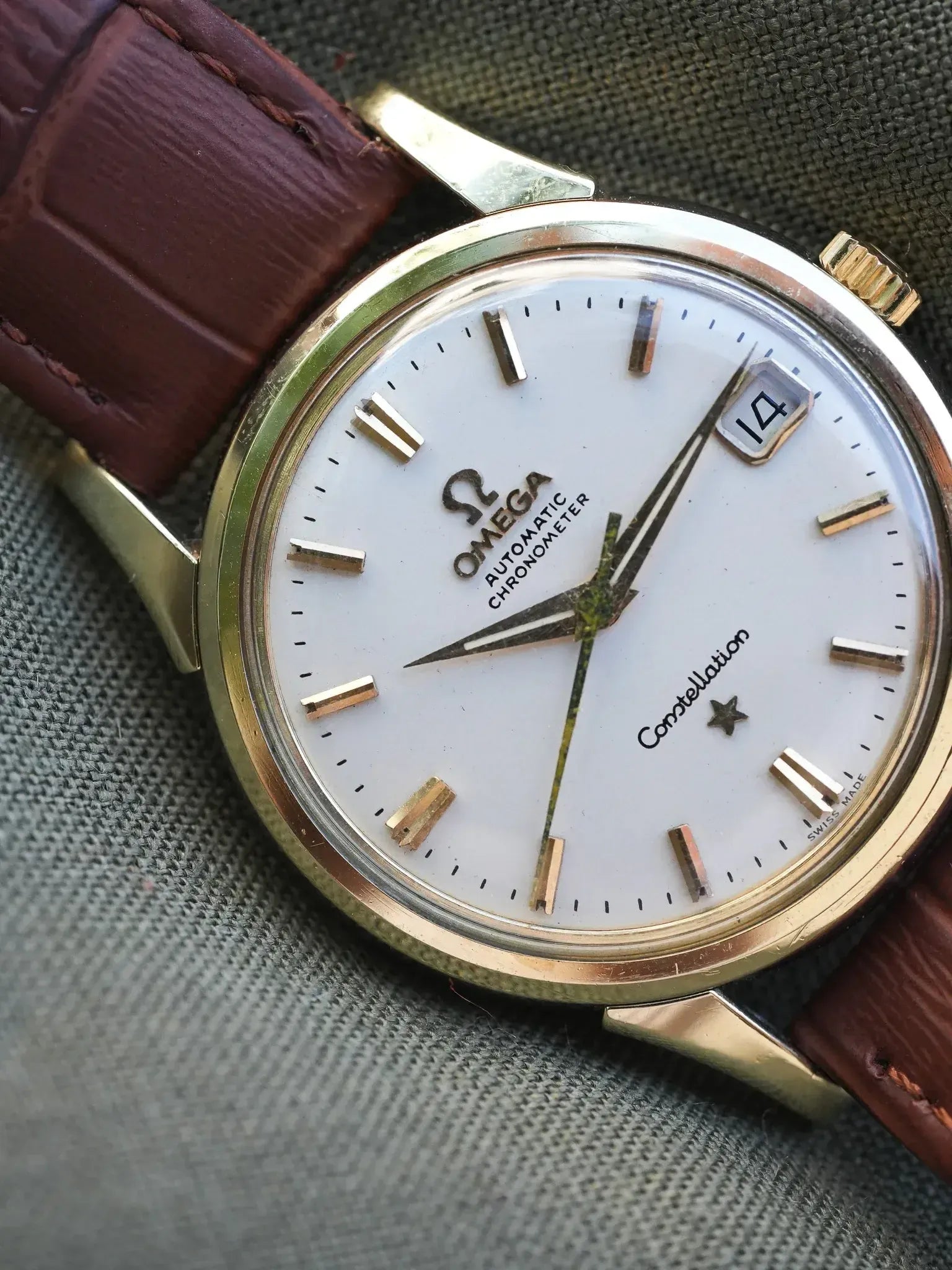 Omega - Constellation Chronometer Plaqué or Acier Blanc 14393-61-SC - 1961 - Atelier Victor