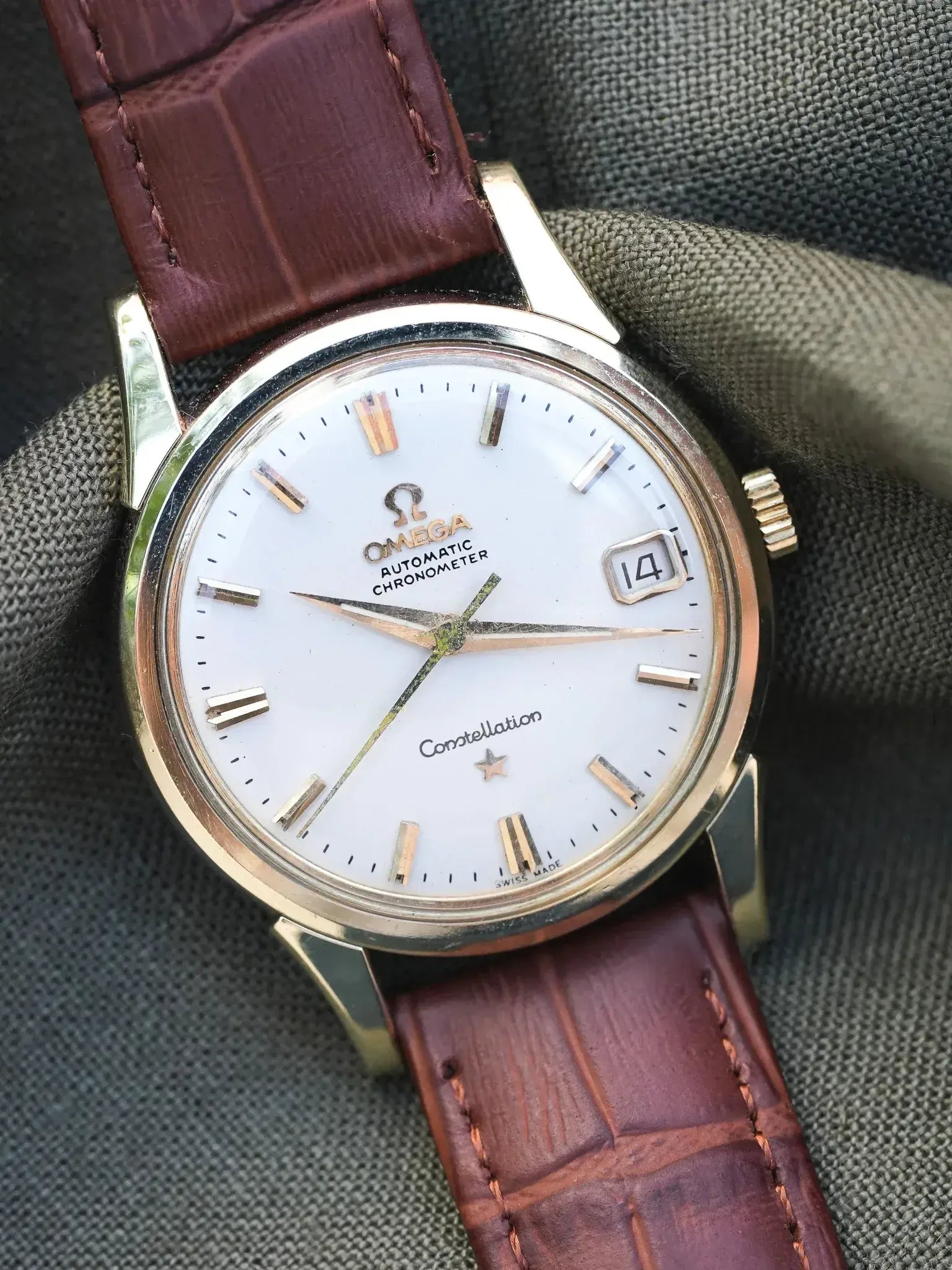 Omega - Constellation Chronometer Plaqué or Acier Blanc 14393-61-SC - 1961 - Atelier Victor