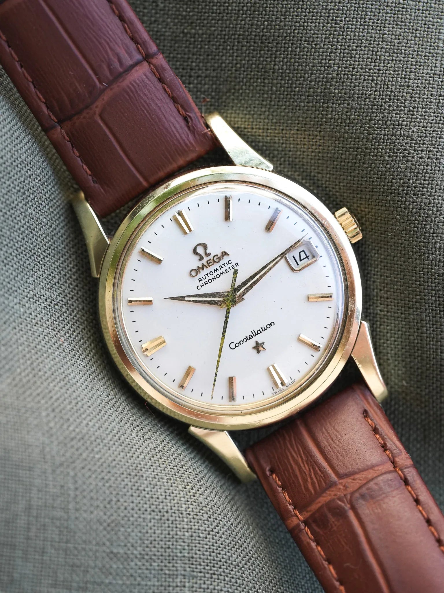 Omega - Constellation Chronometer Plaqué or Acier Blanc 14393-61-SC - 1961 - Atelier Victor - Vintage Shop