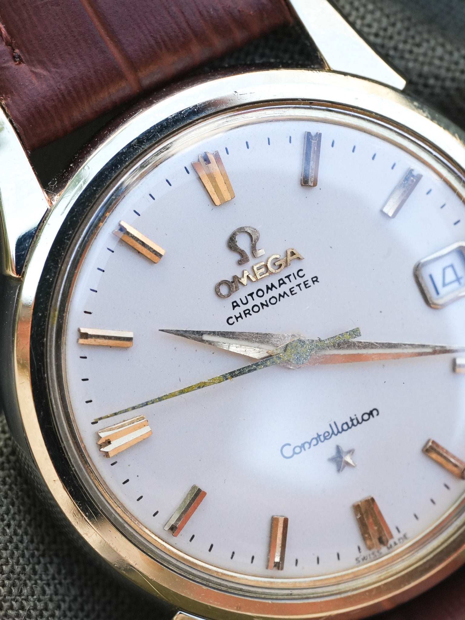 Omega - Constellation Chronometer Plaqué or Acier Blanc 14393-61-SC - 1961 - Atelier Victor - Vintage Shop