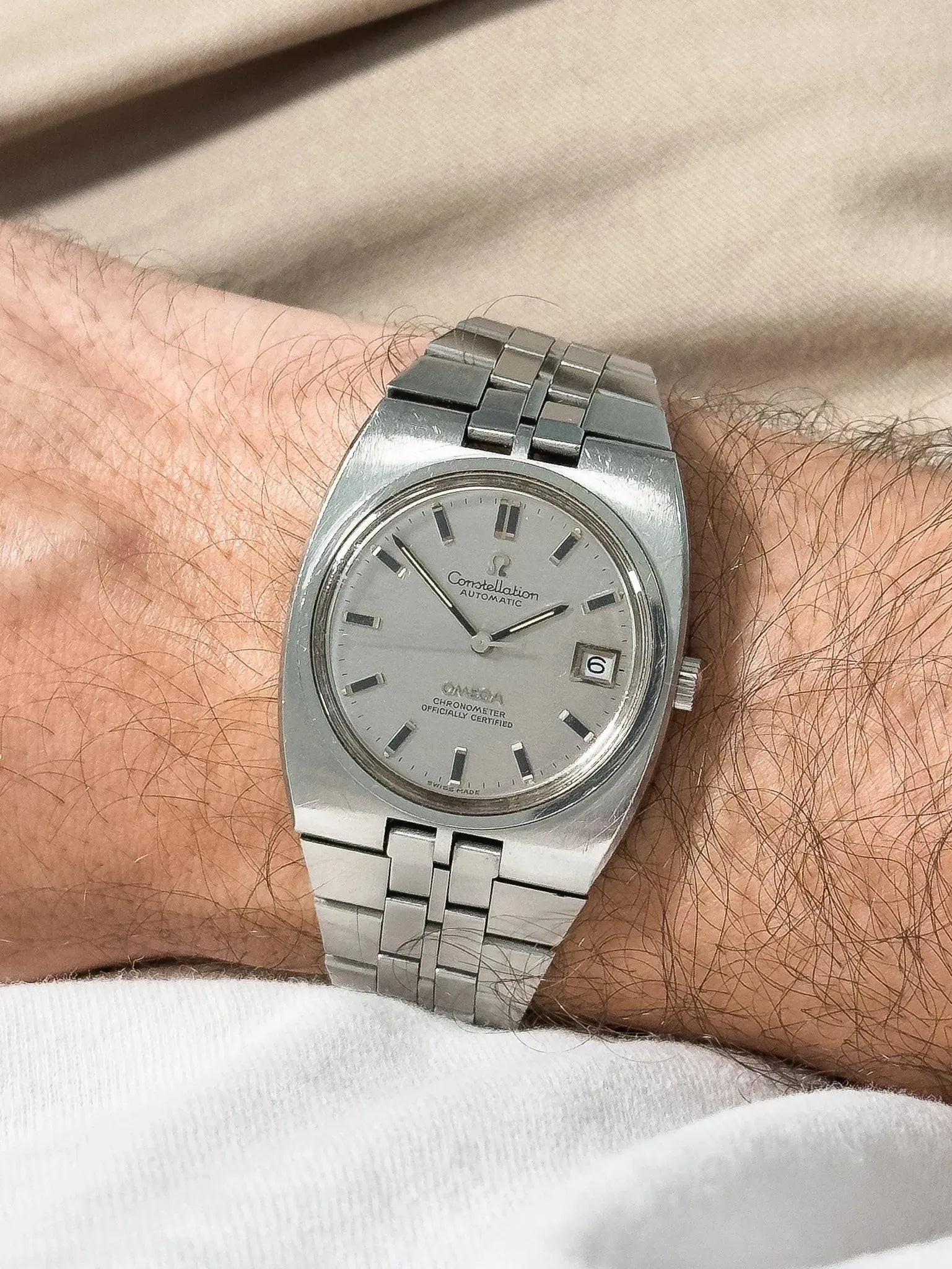 Omega - Constellation COSC Full Steel Oversize - 1970 - Atelier Victor - Vintage Shop