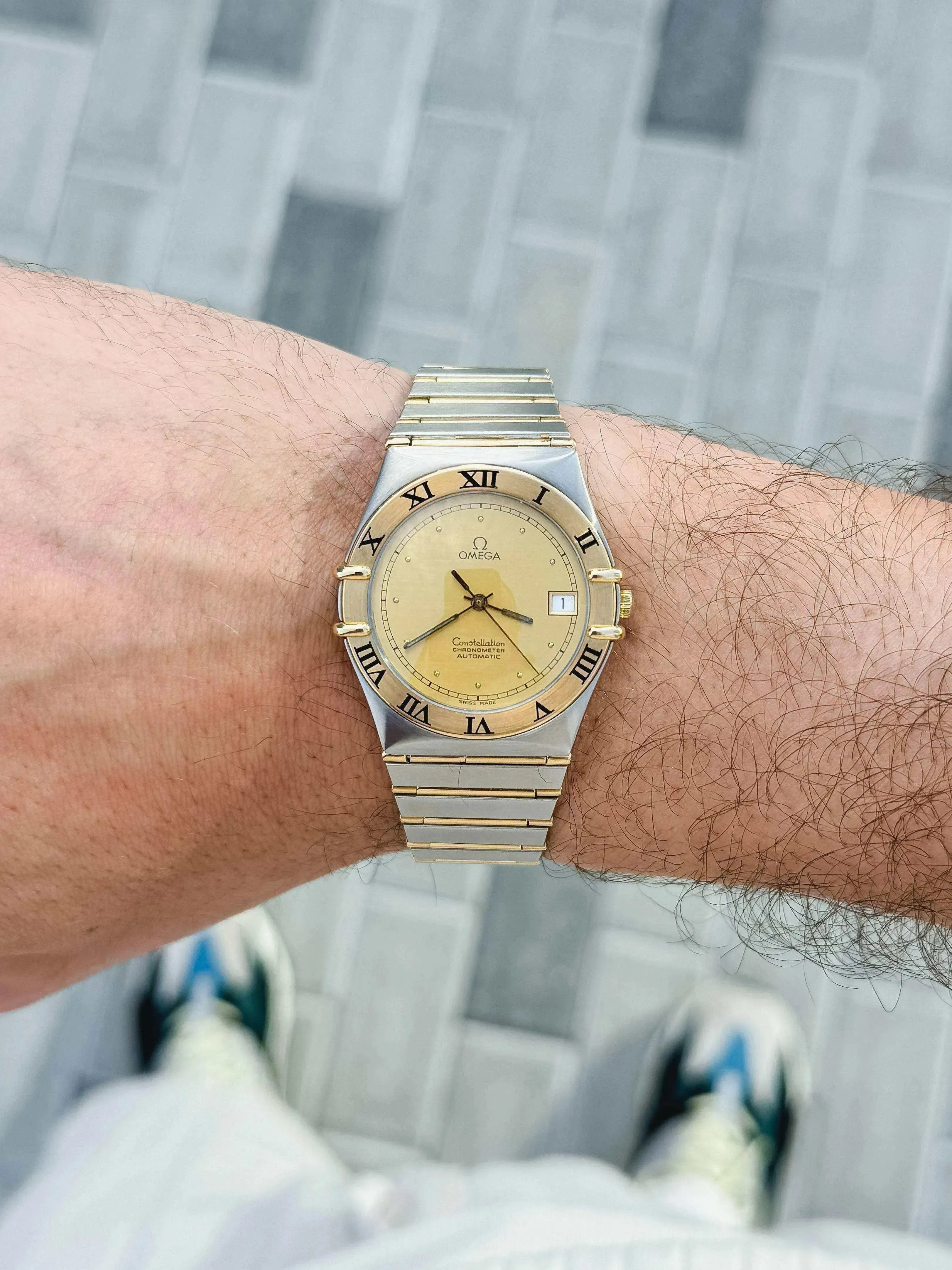 Omega - Constellation date steel & 18k gold - 2000s - Atelier Victor