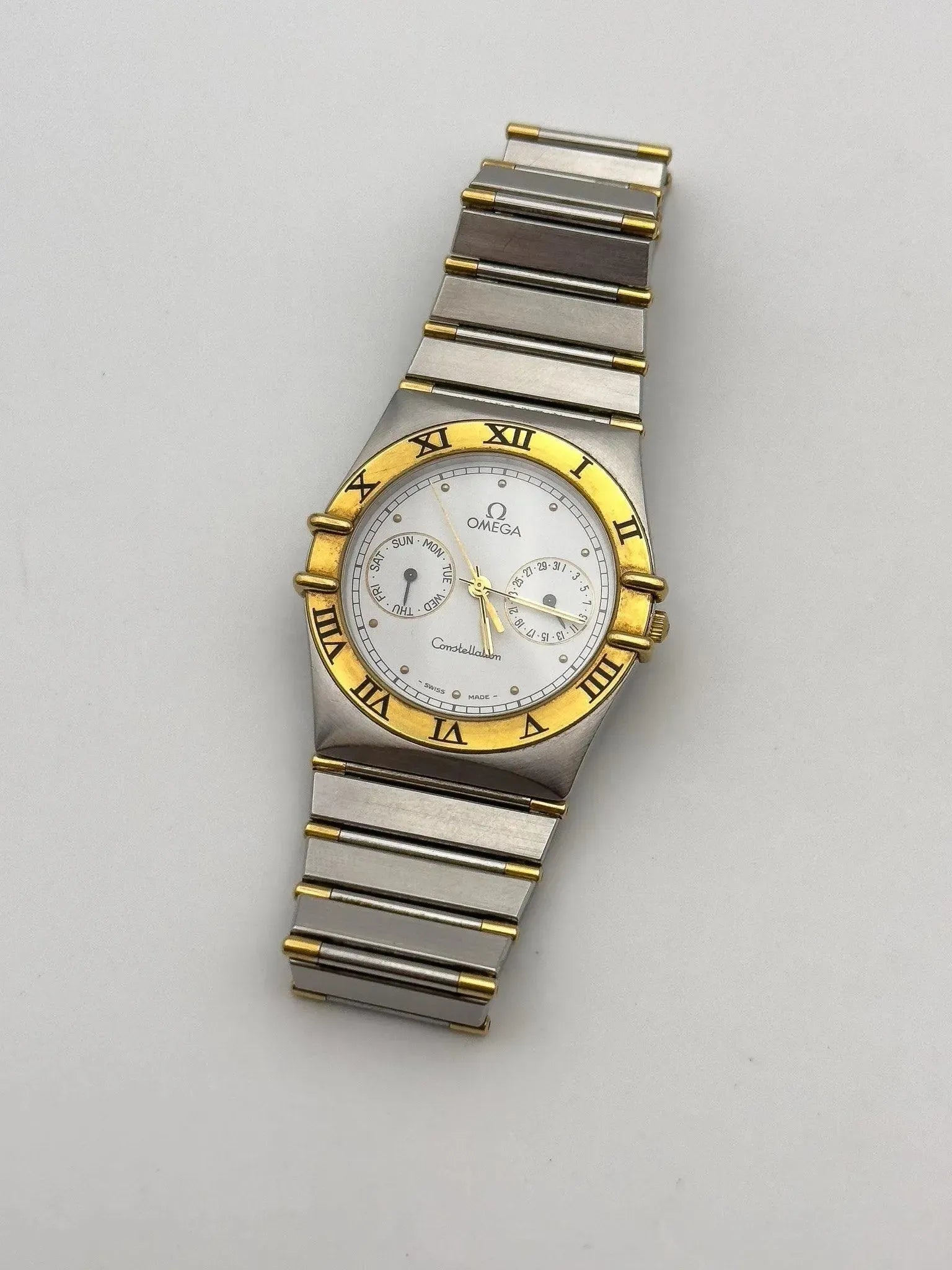 Omega - Constellation Day Date 18k Gold & Steel - 1991 - Atelier Victor - Vintage Shop