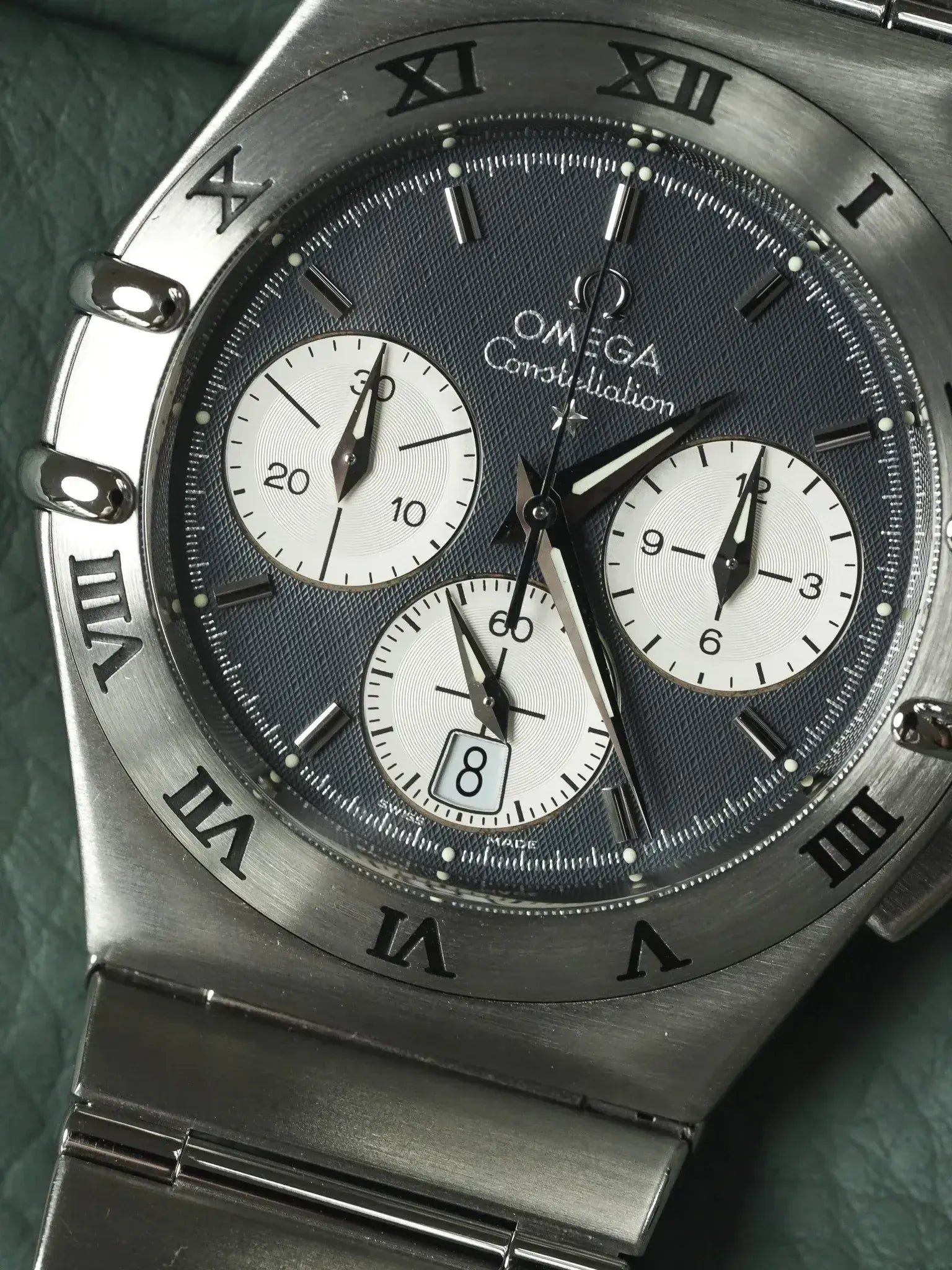 Omega - Constellation Double Eagle 1542.40 Acier Cadran Gris Nid d'abeille - 1990s - Atelier Victor