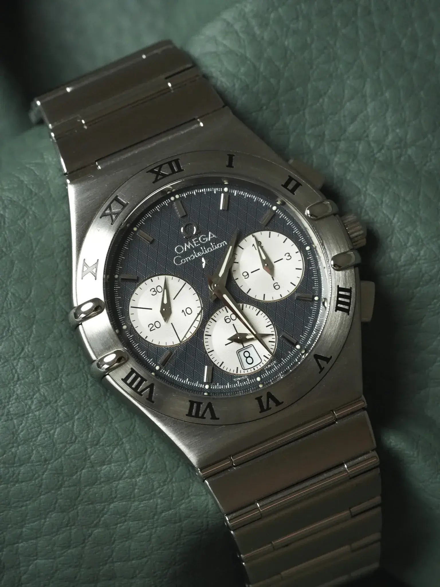 Omega - Constellation Double Eagle 1542.40 Acier Cadran Gris Nid d'abeille - 1990s