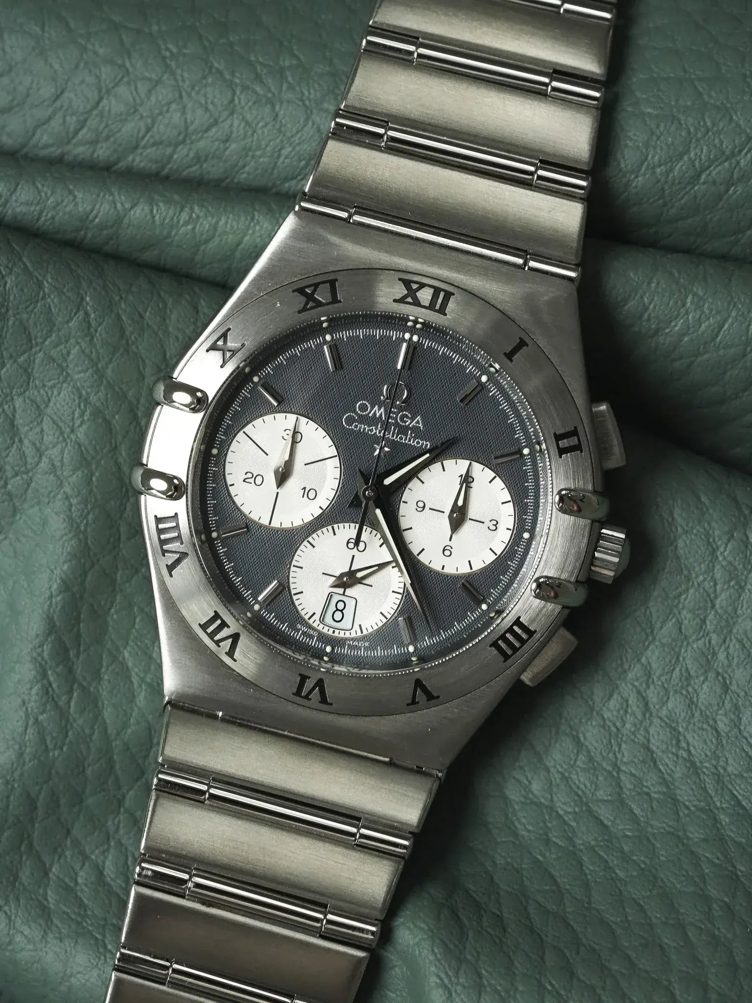 Omega - Constellation Double Eagle 1542.40 Acier Cadran Gris Nid d'abeille - 1990s