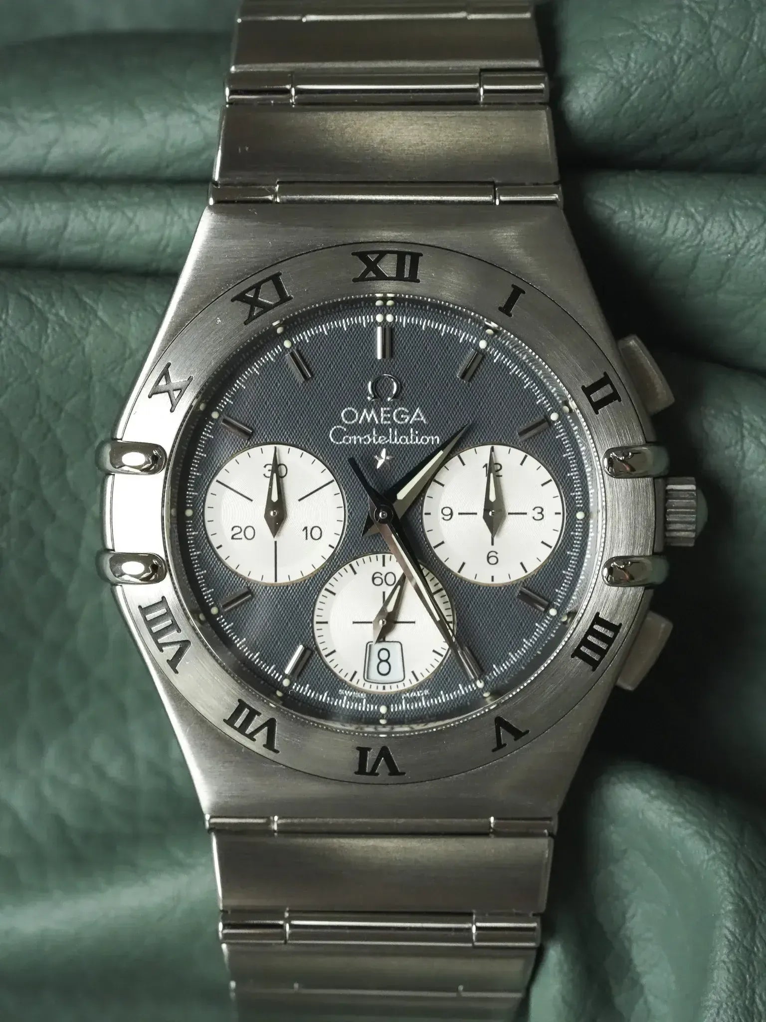 Omega - Constellation Double Eagle 1542.40 Acier Cadran Gris Nid d'abeille - 1990s - Atelier Victor