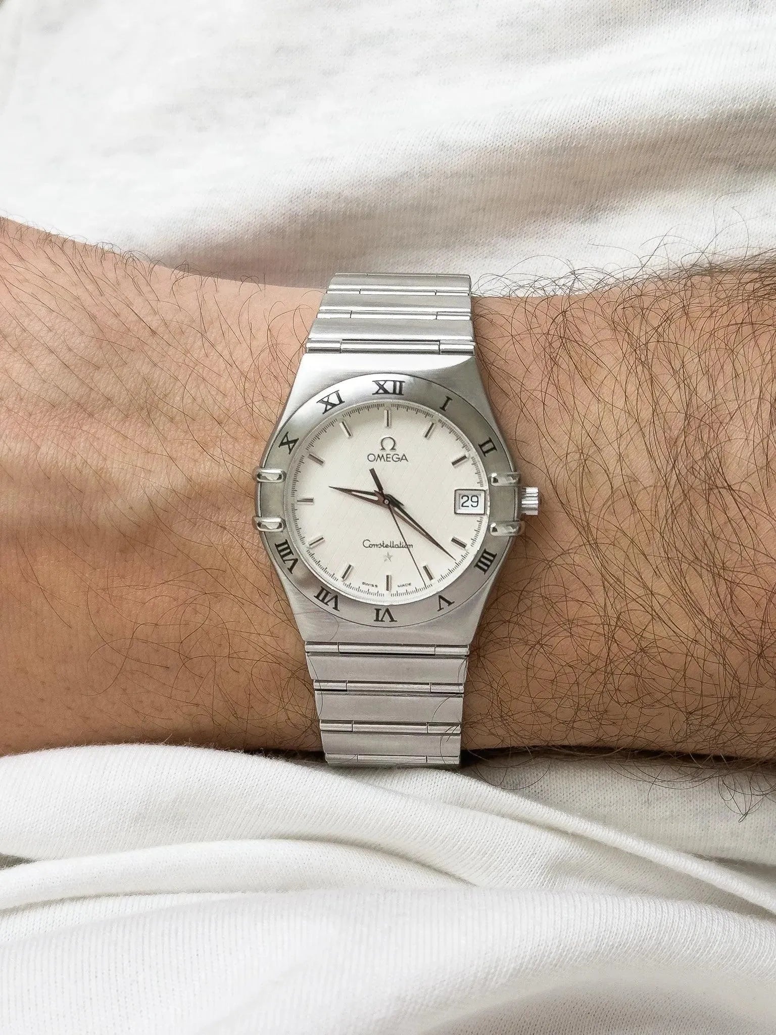 Omega - Constellation Full Steel Nid d'Abeille - 1998 - Atelier Victor Paris - Vintage Watch Shop Dubai