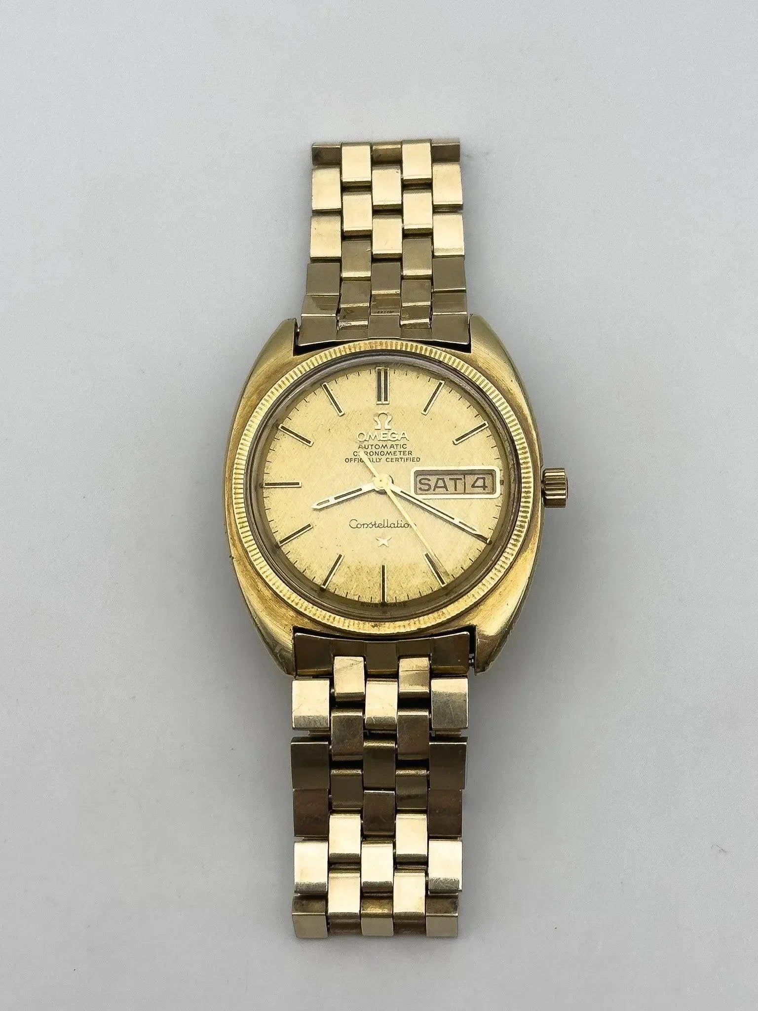 Omega - Constellation Gerald Genta Full Plated Gold - 1970 - Atelier Victor - Vintage Shop