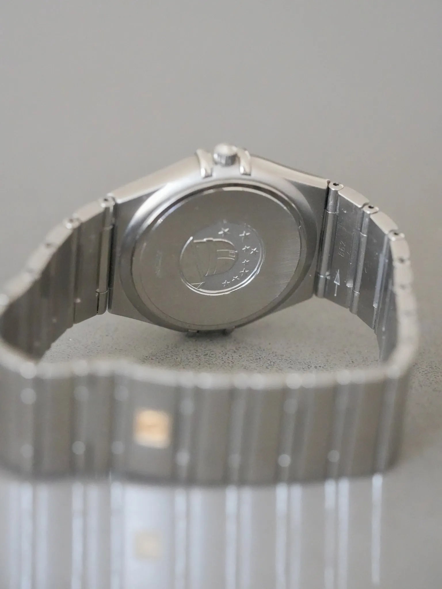 Omega - Constellation Manhattan 1512.40 Anthracite Nid d'abeille Acier - 1998 - Atelier Victor Paris - Vintage Watch Shop Dubai