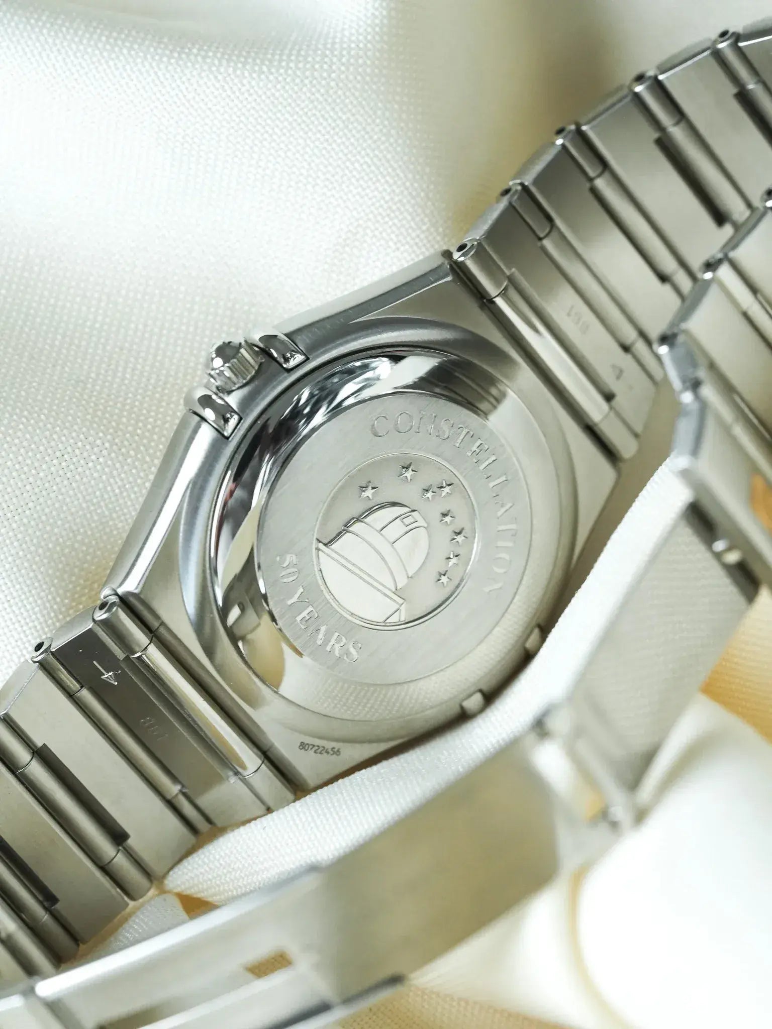 Omega - Constellation Manhattan "50th Anniversary" 1504.35 Acier Cadran Diamants - 2000s