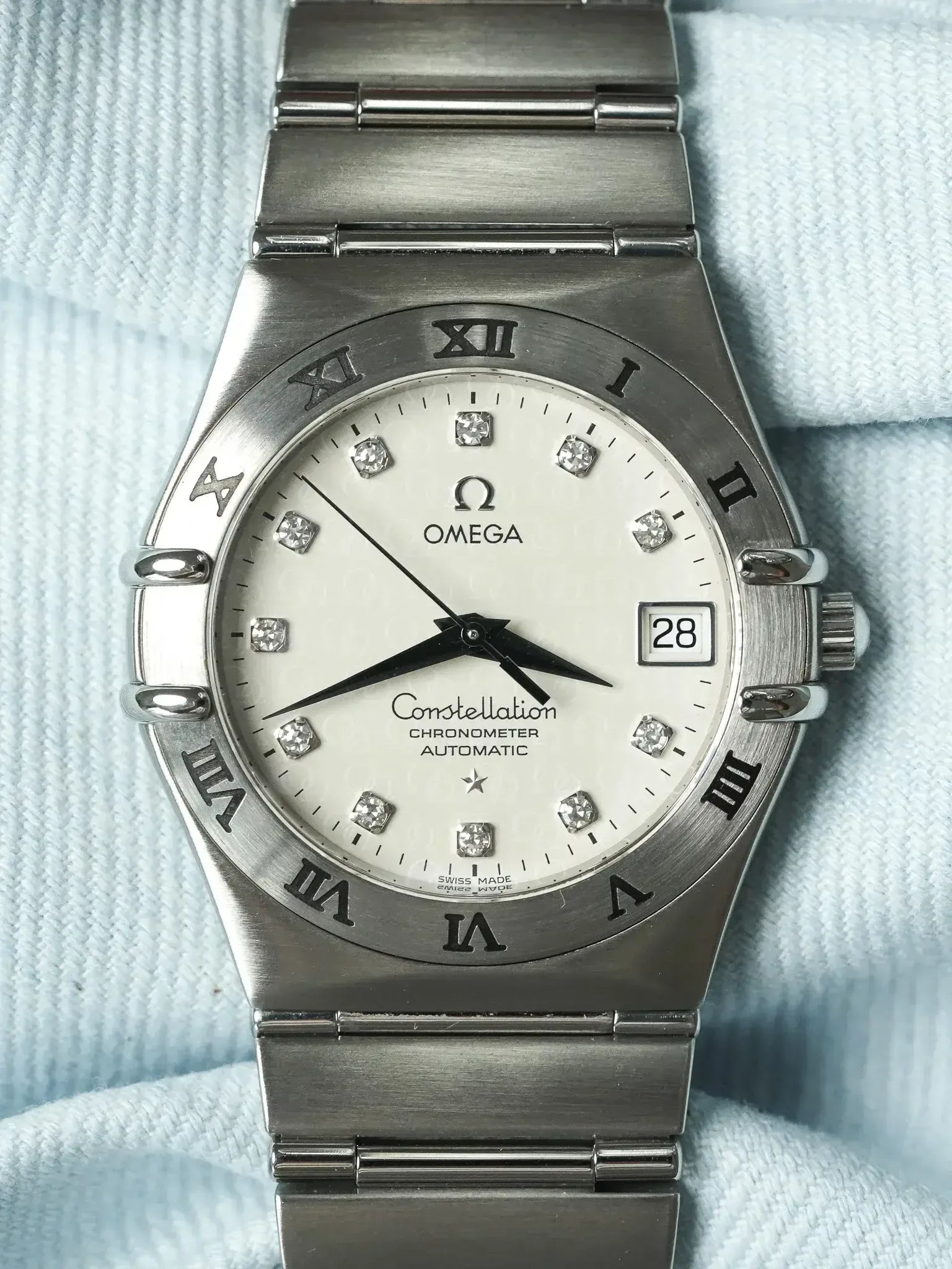 Omega - Constellation Manhattan "50th Anniversary" 1504.35 Diamant Acier - 2000s - Atelier Victor