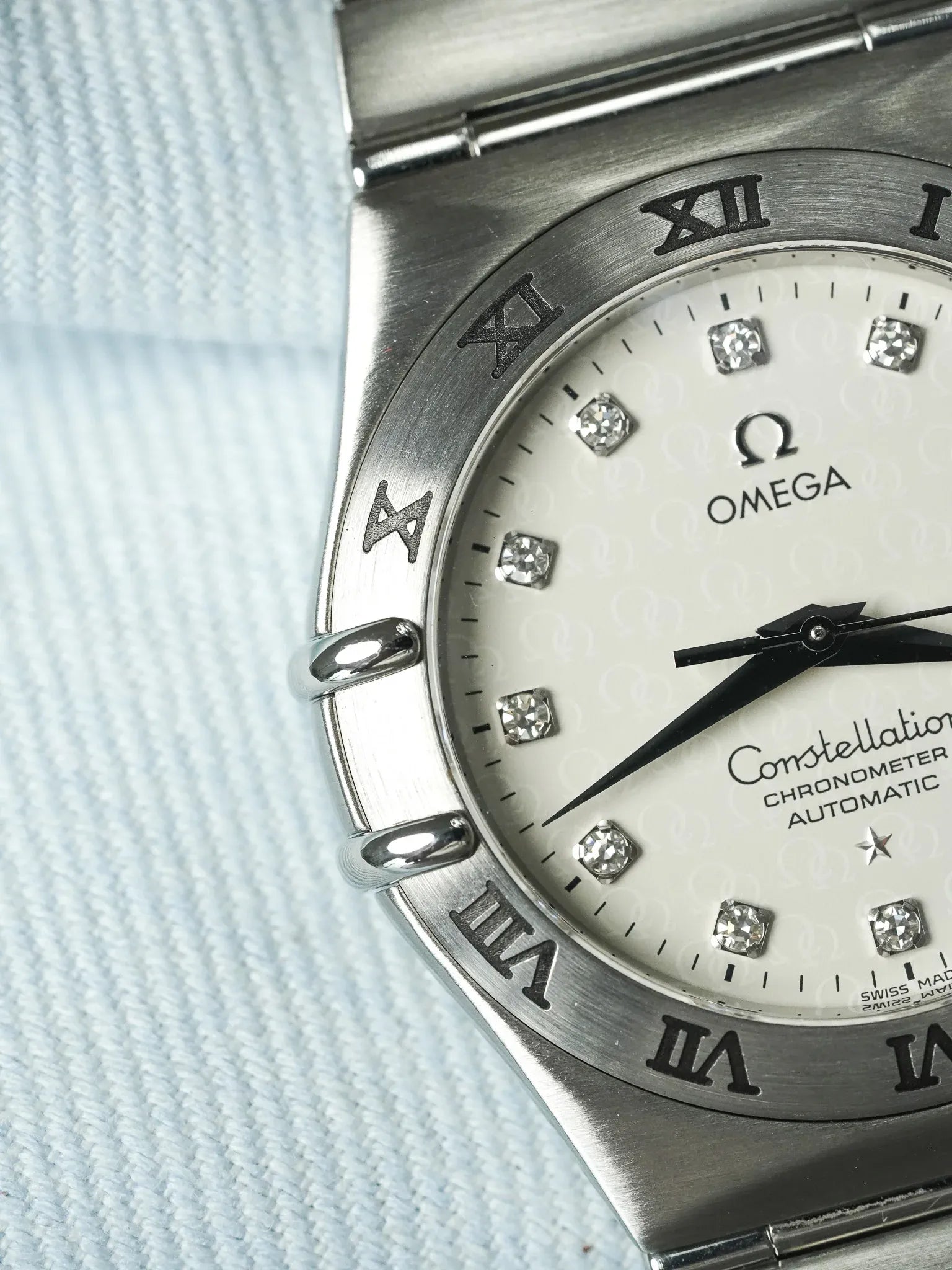 Omega - Constellation Manhattan "50th Anniversary" 1504.35 Diamant Acier - 2000s - Atelier Victor