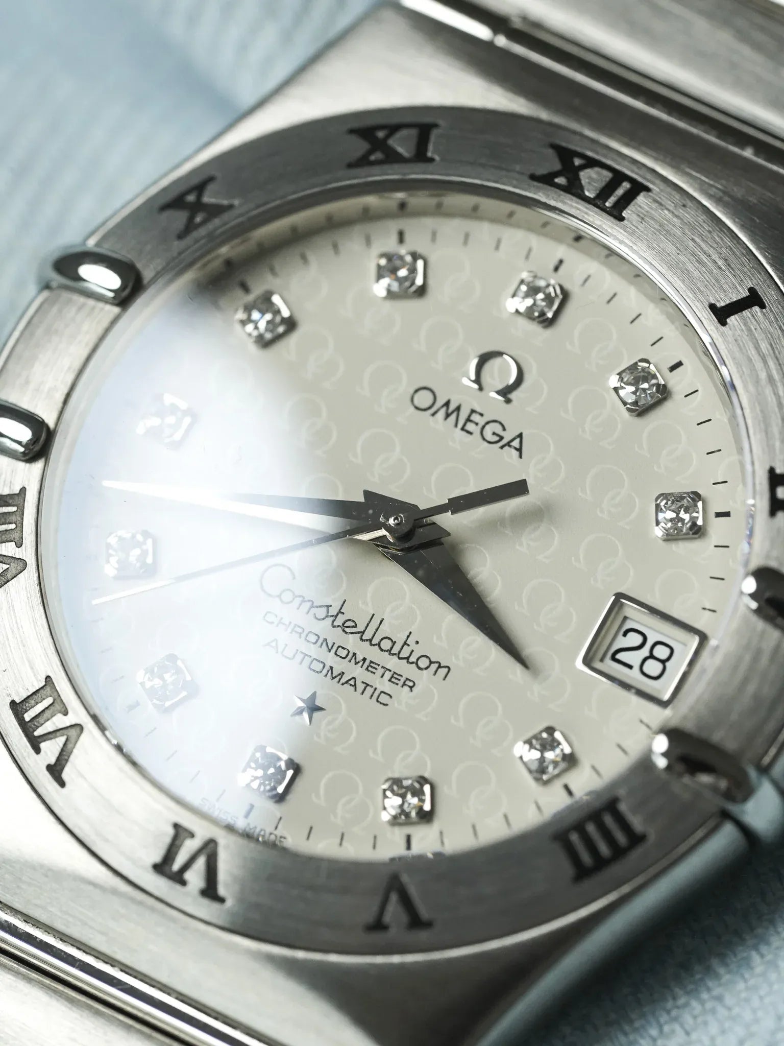 Omega - Constellation Manhattan "50th Anniversary" 1504.35 Diamant Acier - 2000s - Atelier Victor