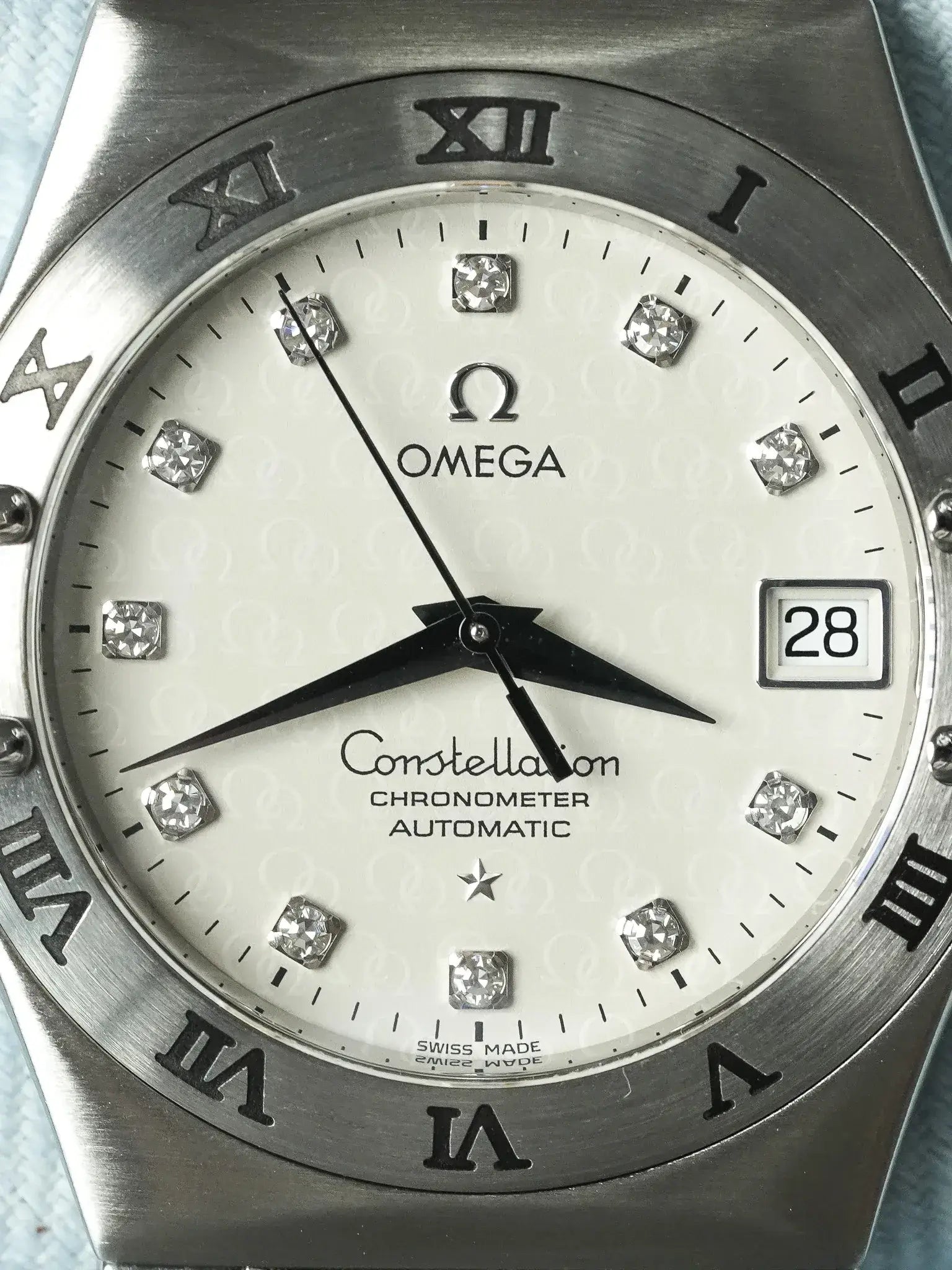Omega - Constellation Manhattan "50th Anniversary" 1504.35 Diamant Acier - 2000s - Atelier Victor