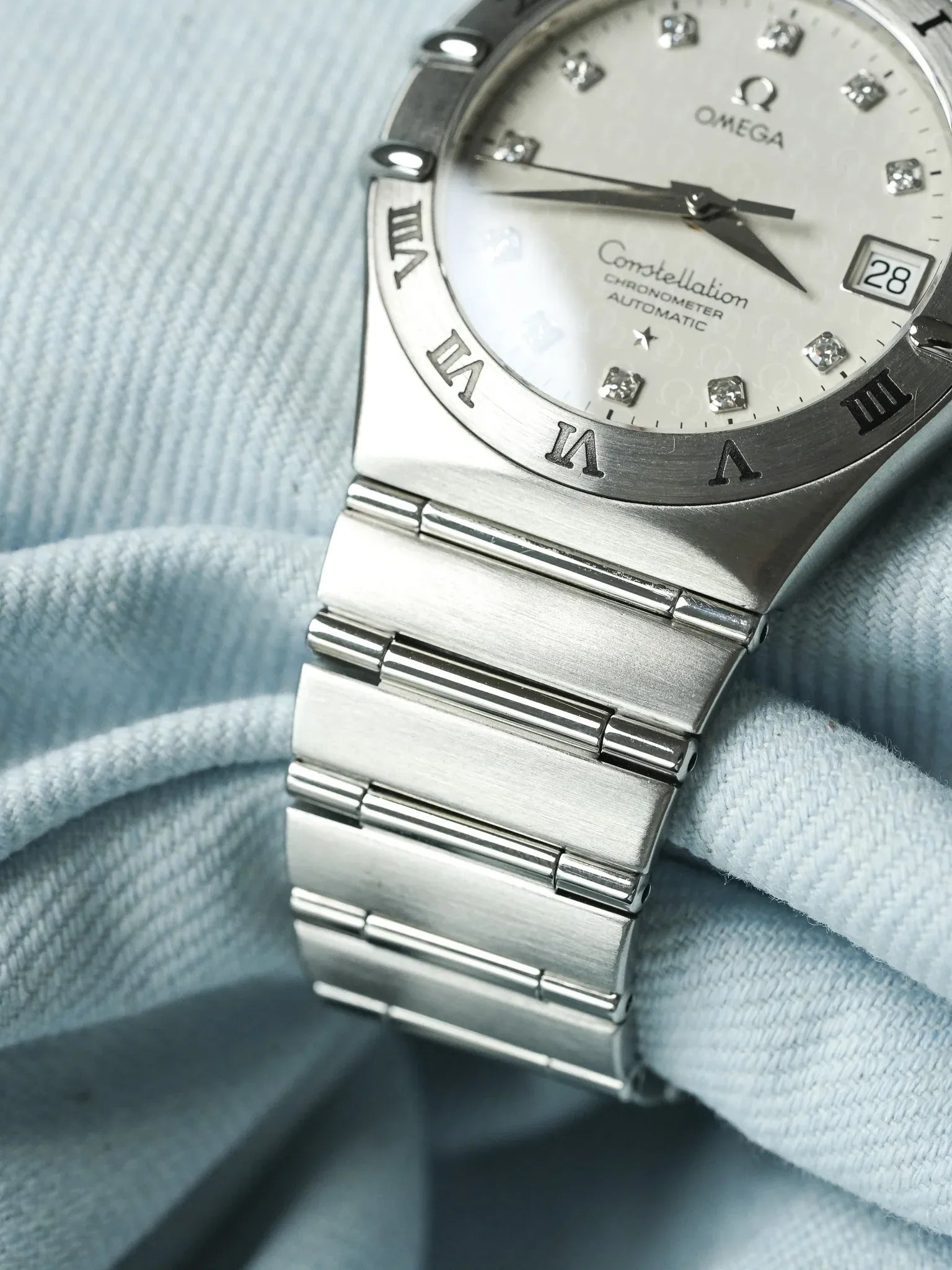 Omega - Constellation Manhattan "50th Anniversary" 1504.35 Diamant Acier - 2000s - Atelier Victor